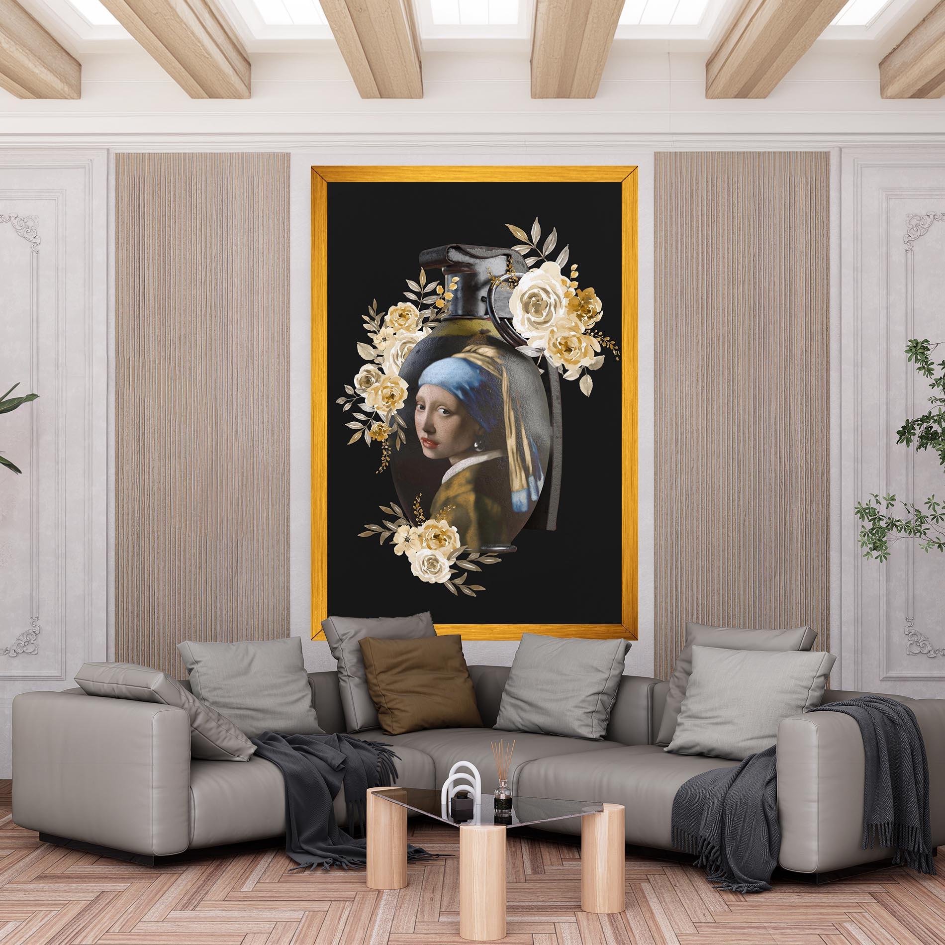 Tablou Canvas A Girl Is A Grenade mockup 6