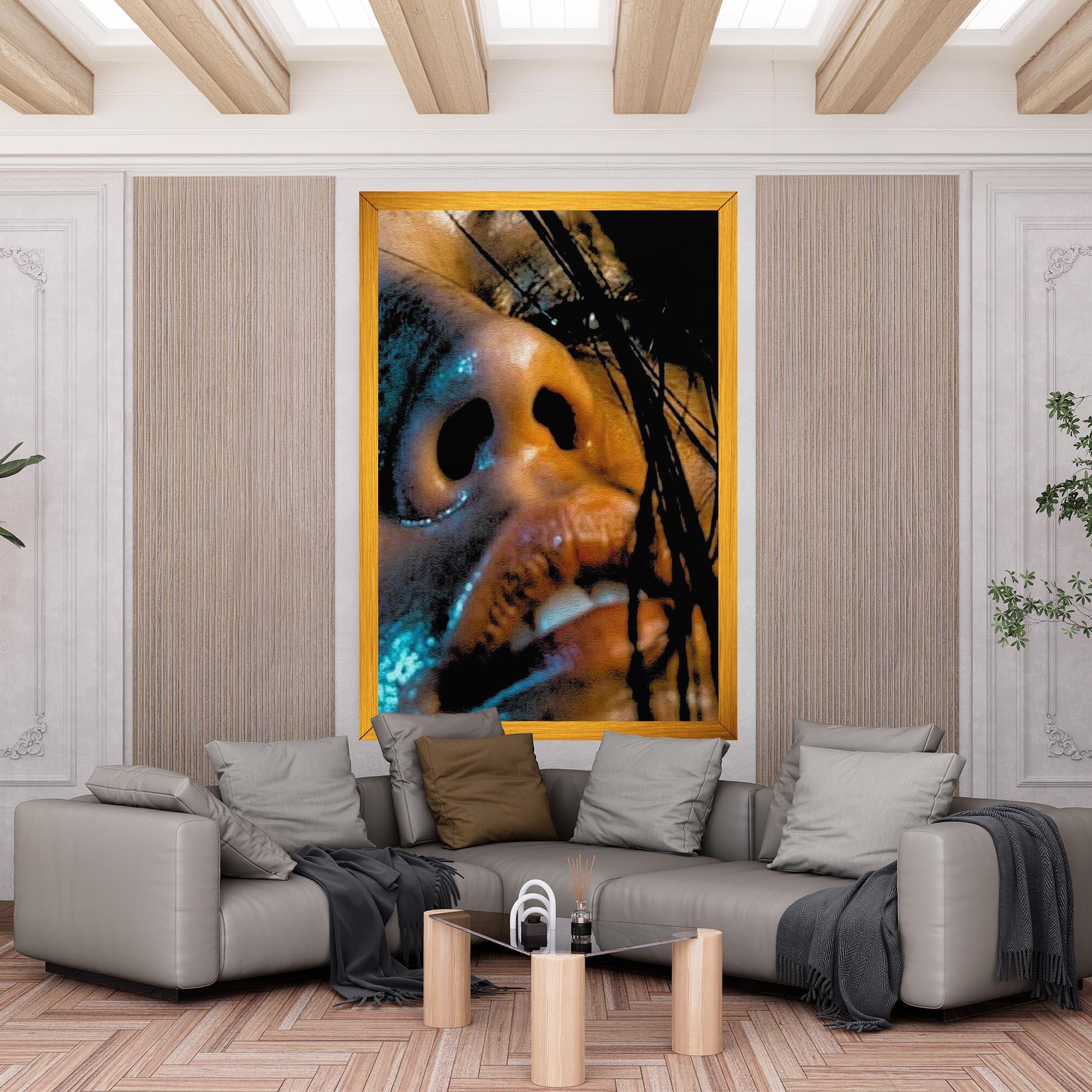 Tablou Canvas Blue Light Face mockup 6