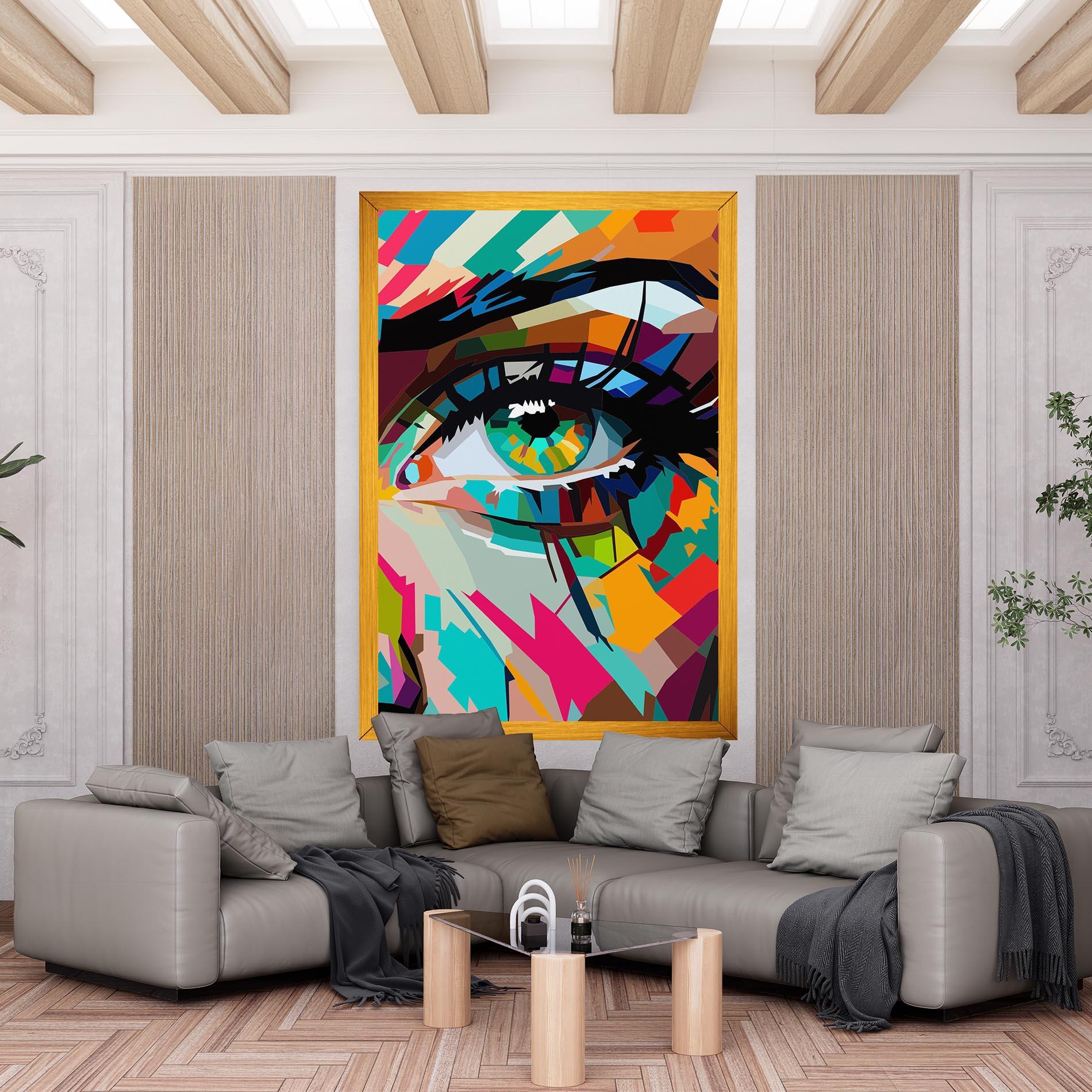 Tablou Canvas Colorful Eye mockup 6