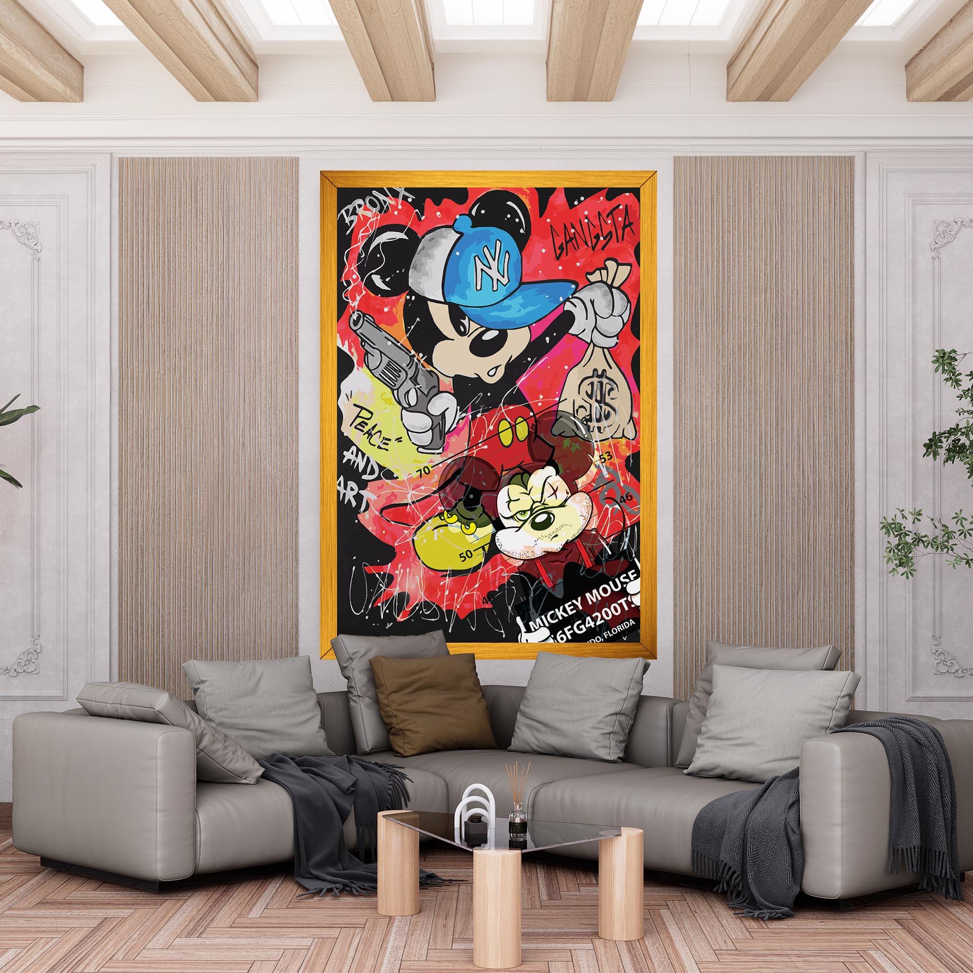 Tablou Canvas Gangsta Mickey mockup 6