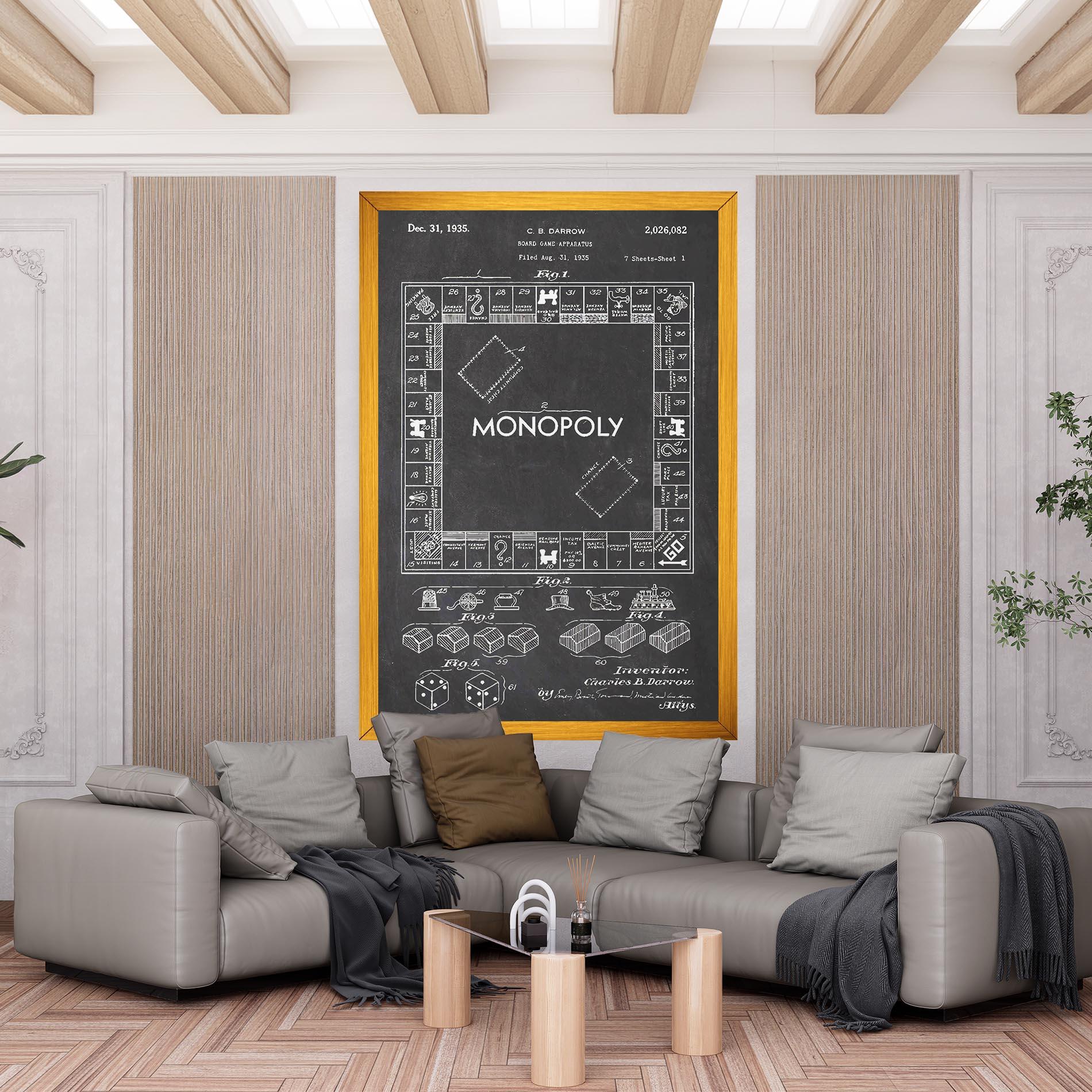 Tablou Canvas Monopoly Board mockup 6