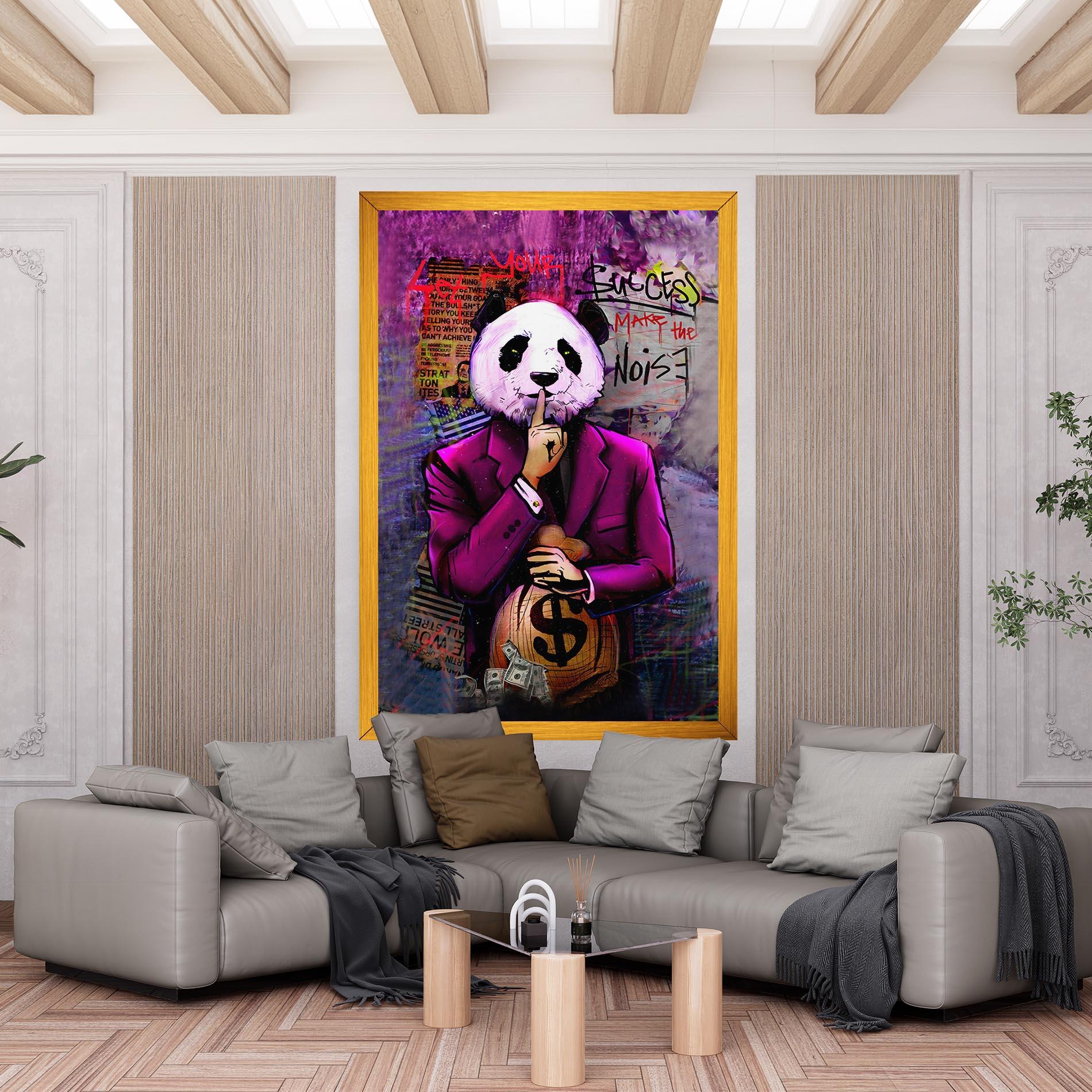 Tablou Canvas Silence Panda mockup 6
