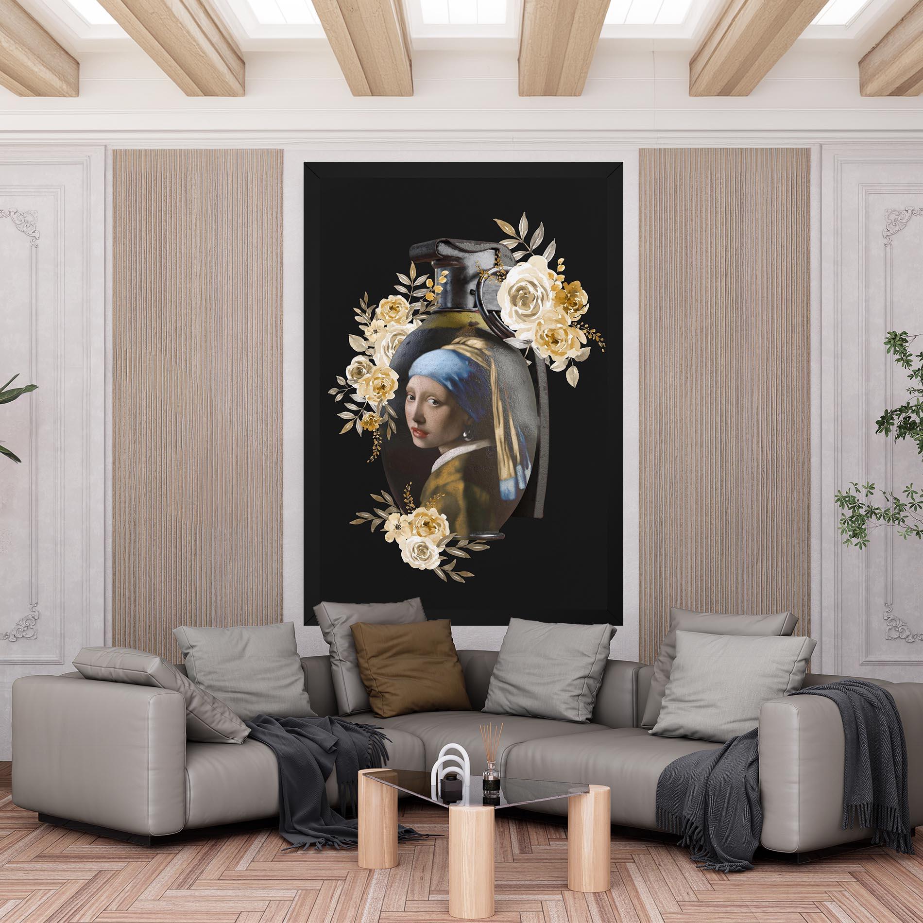 Tablou Canvas A Girl Is A Grenade mockup 6