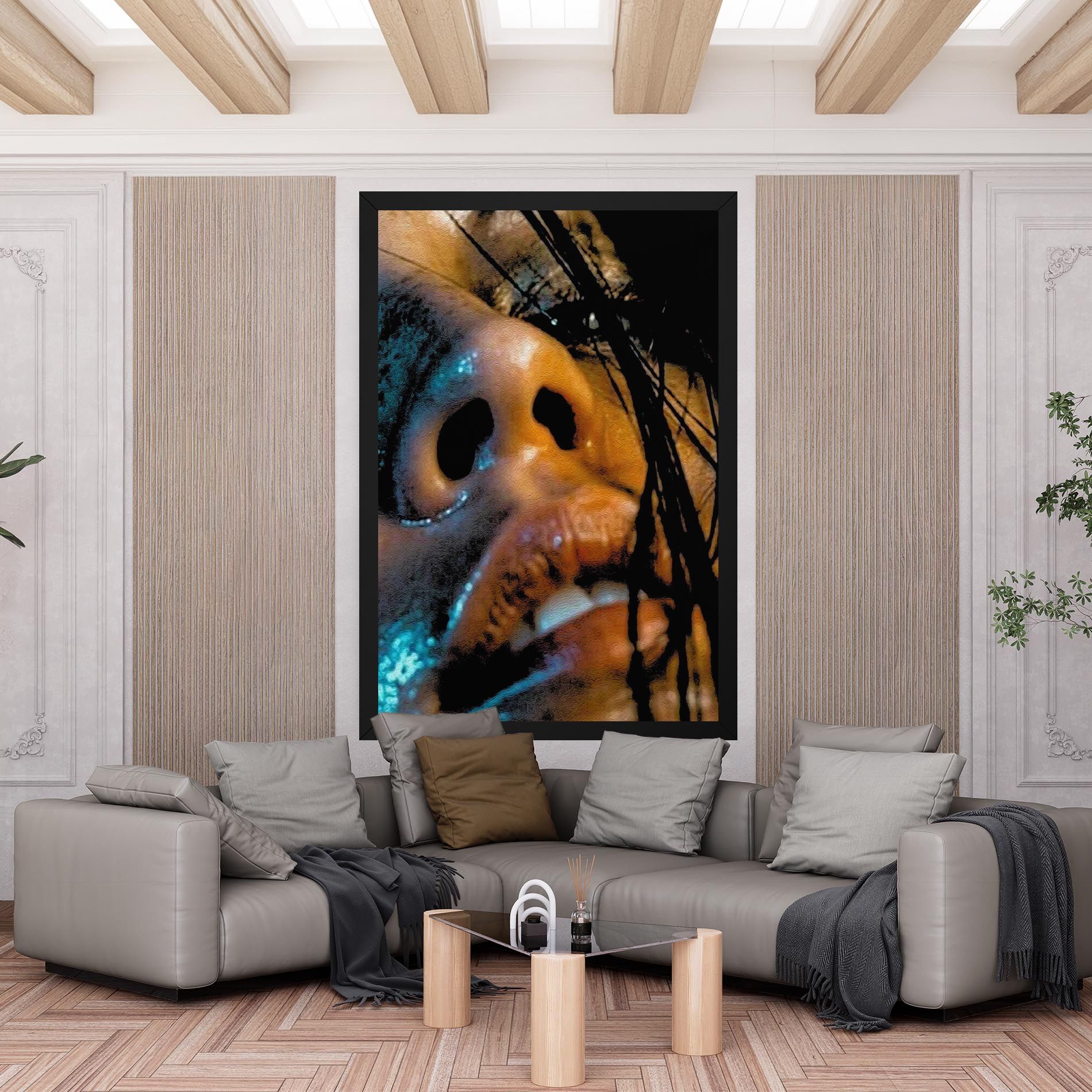 Blue Light Face mockup 6