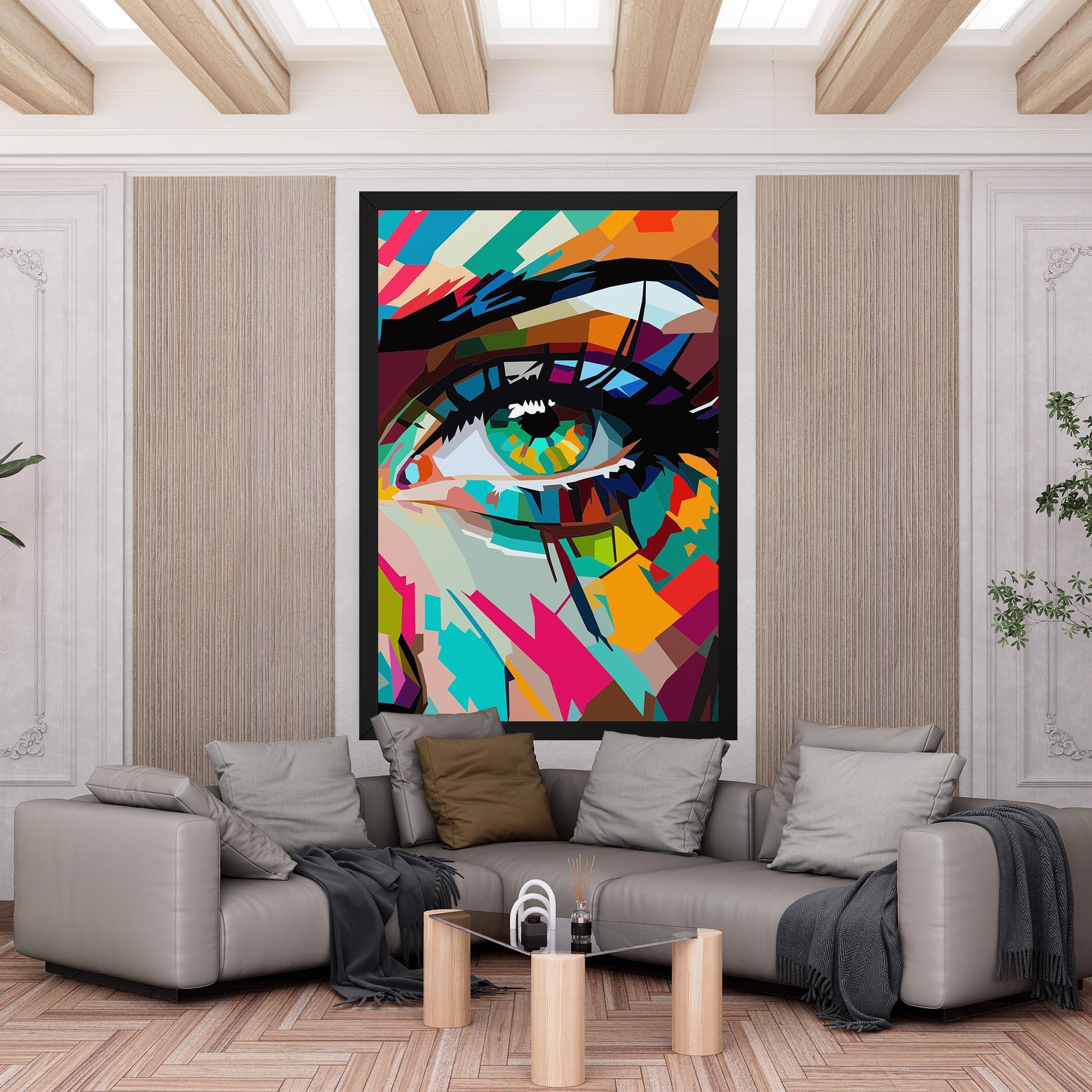 Tablou Canvas Colorful Eye mockup 6