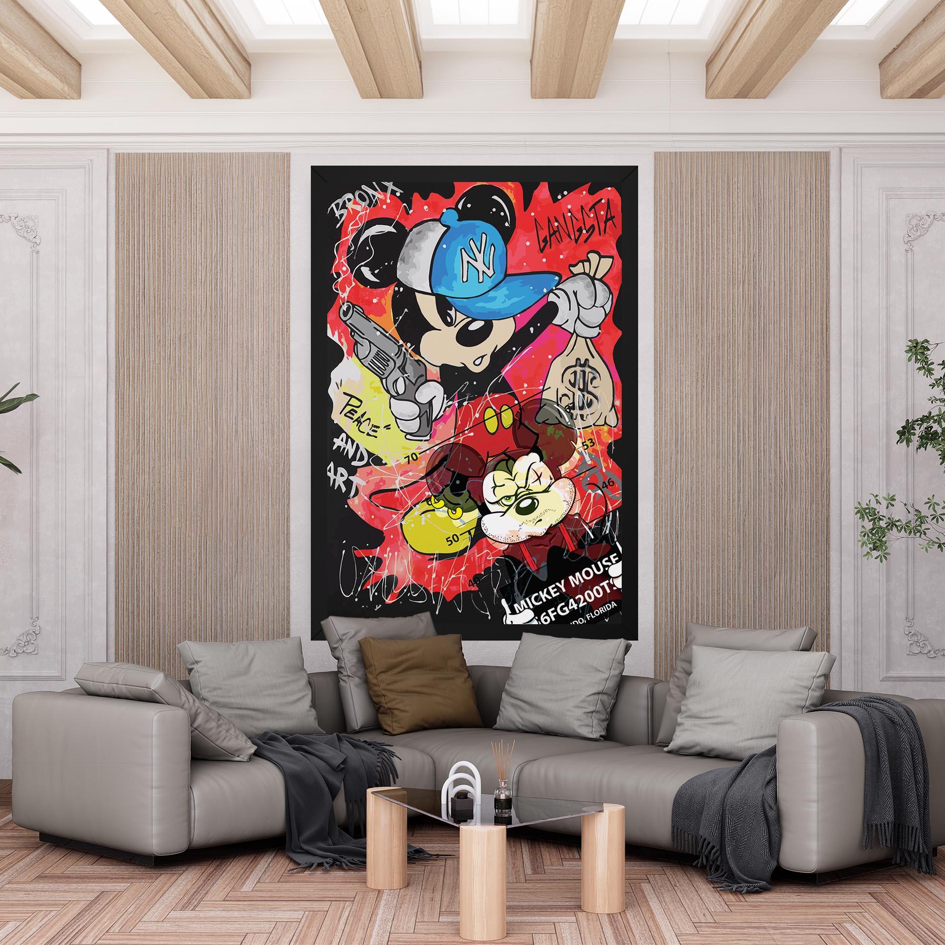 Tablou Canvas Gangsta Mickey mockup 6