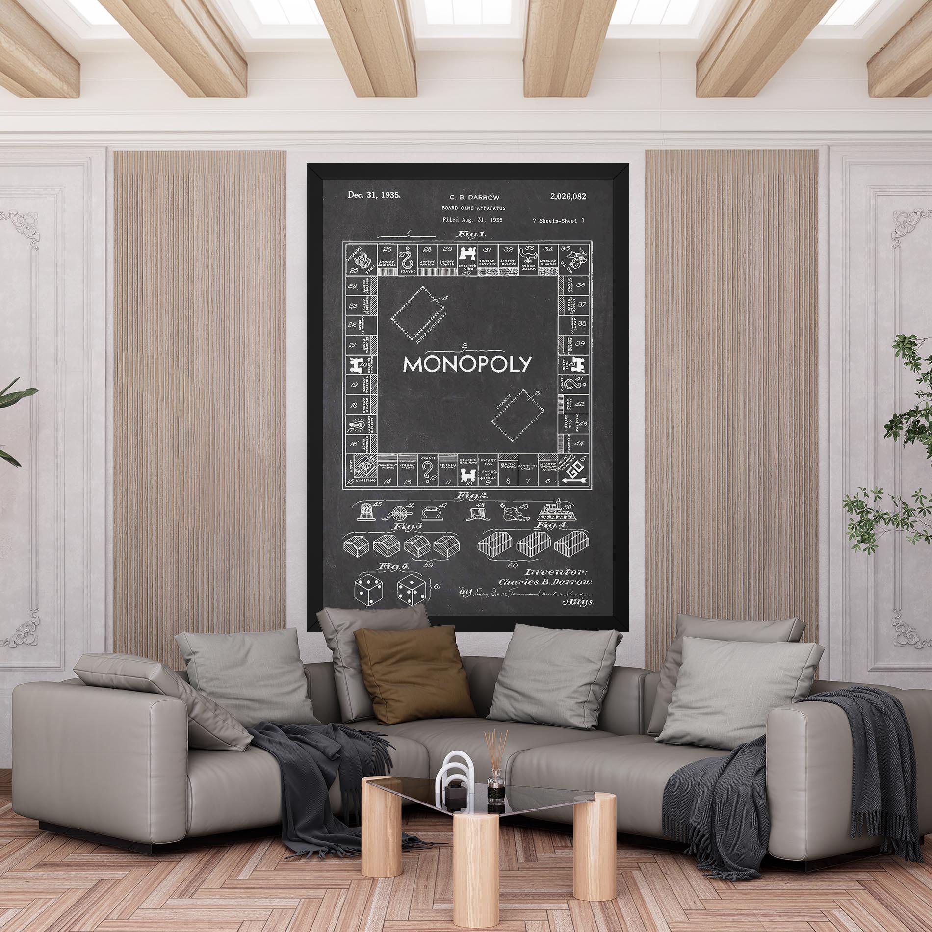 Tablou Canvas Monopoly Board mockup 6