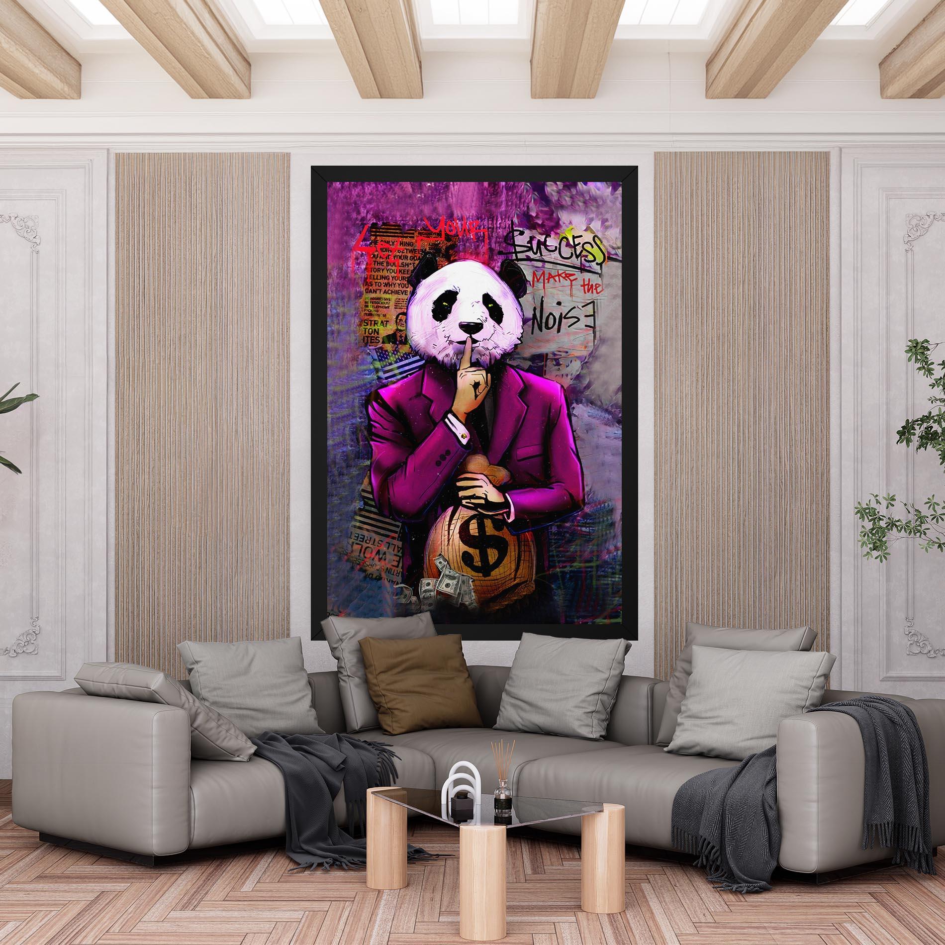 Tablou Canvas Silence Panda mockup 6