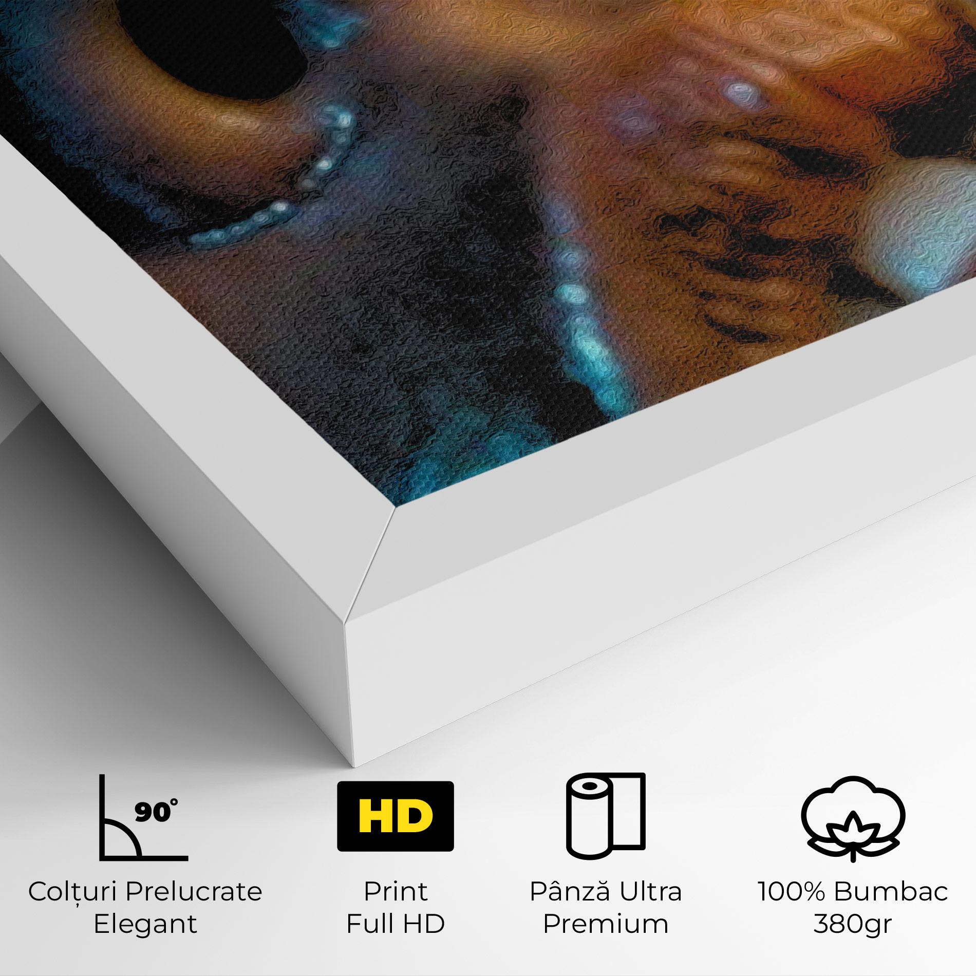 Tablou Canvas Blue Light Face mockup 4