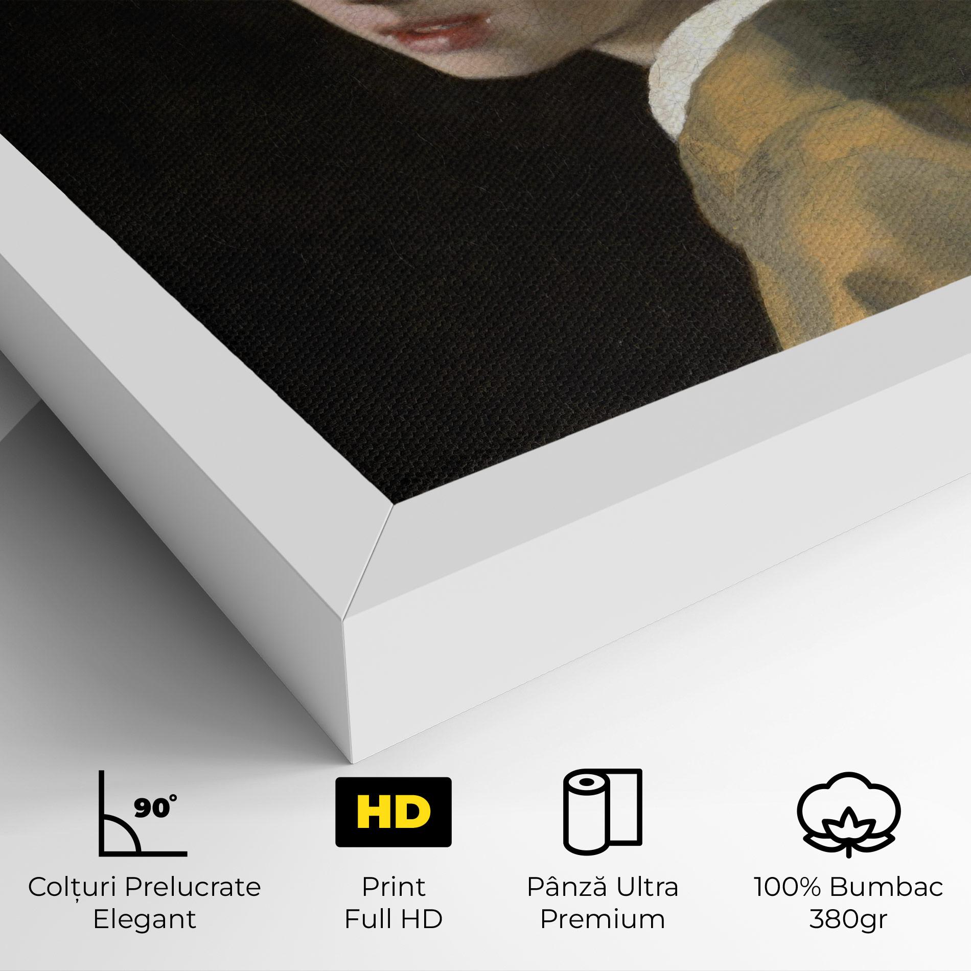 Tablou Canvas Girl With A Pearl mockup 4