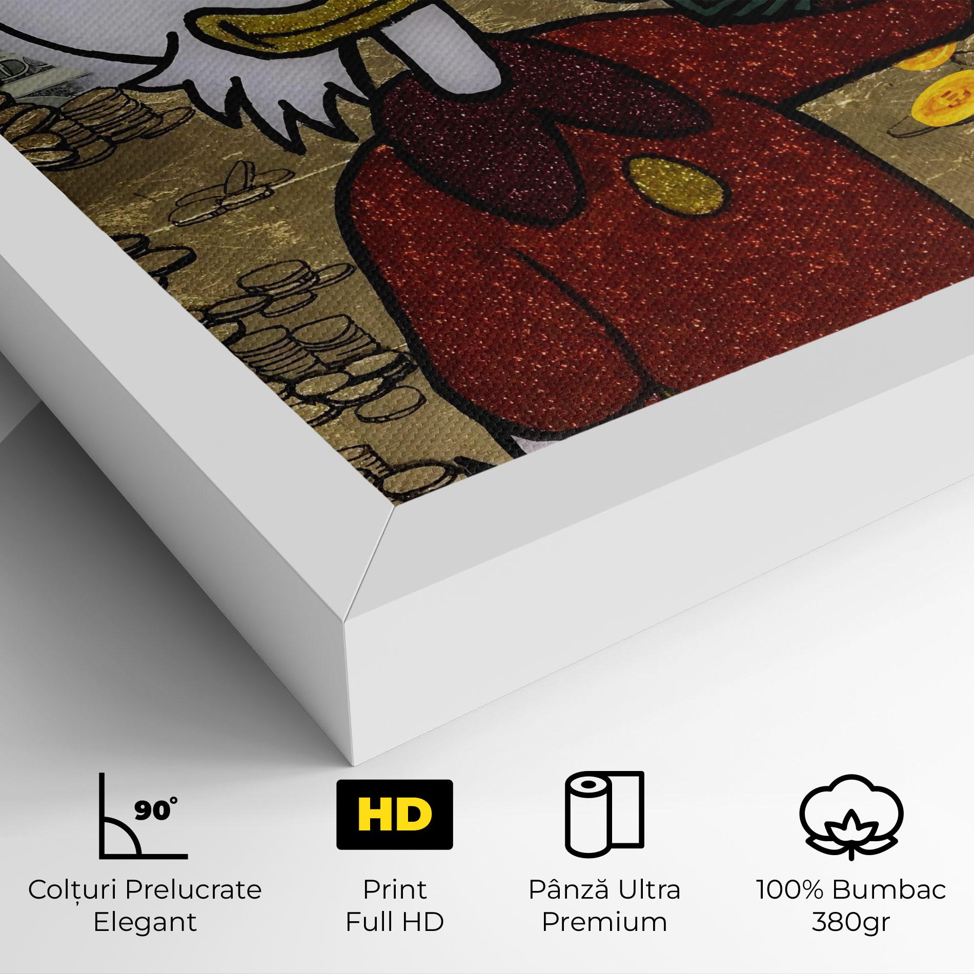 Tablou Canvas Smell Like Money mockup 4