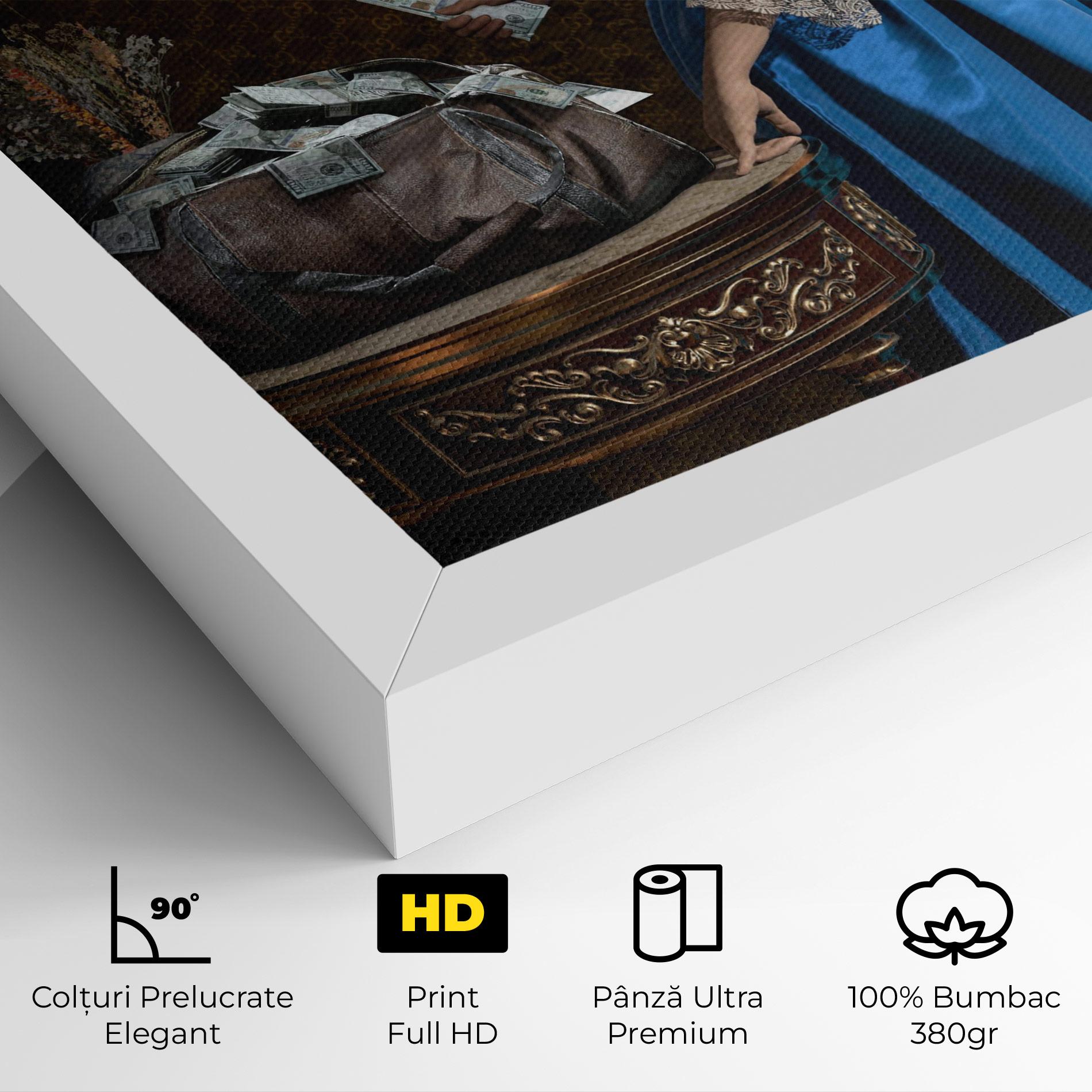 Tablou Canvas Vintage Money Heist mockup 4