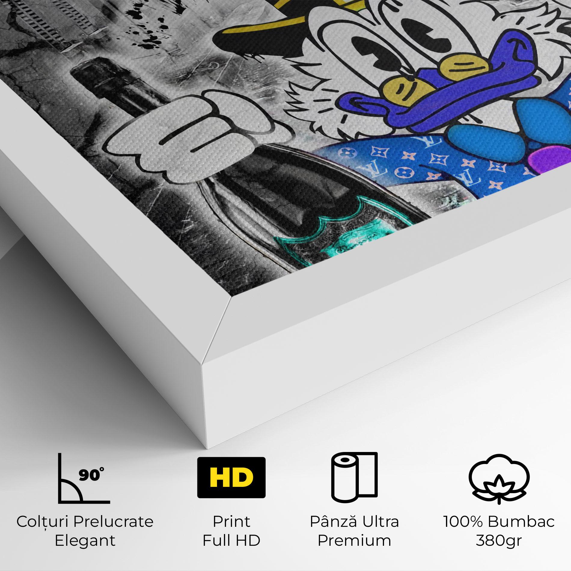 Tablou Canvas Wheres My Champagne Blue mockup 4