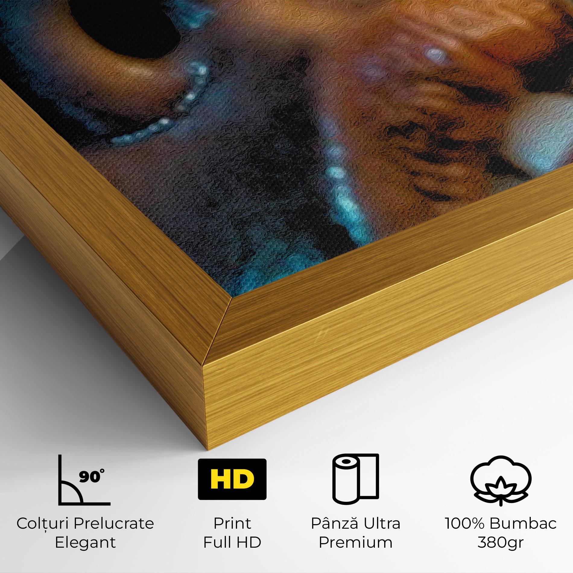Tablou Canvas Blue Light Face mockup 4