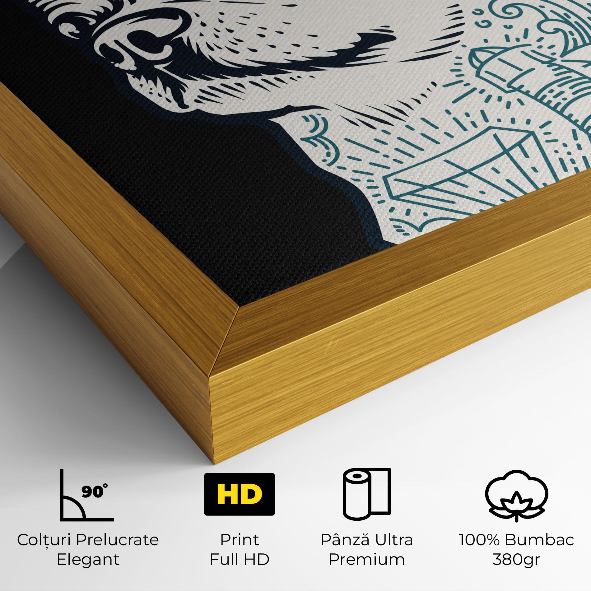 Tablou Canvas Chihuahua Tattoo mockup 4