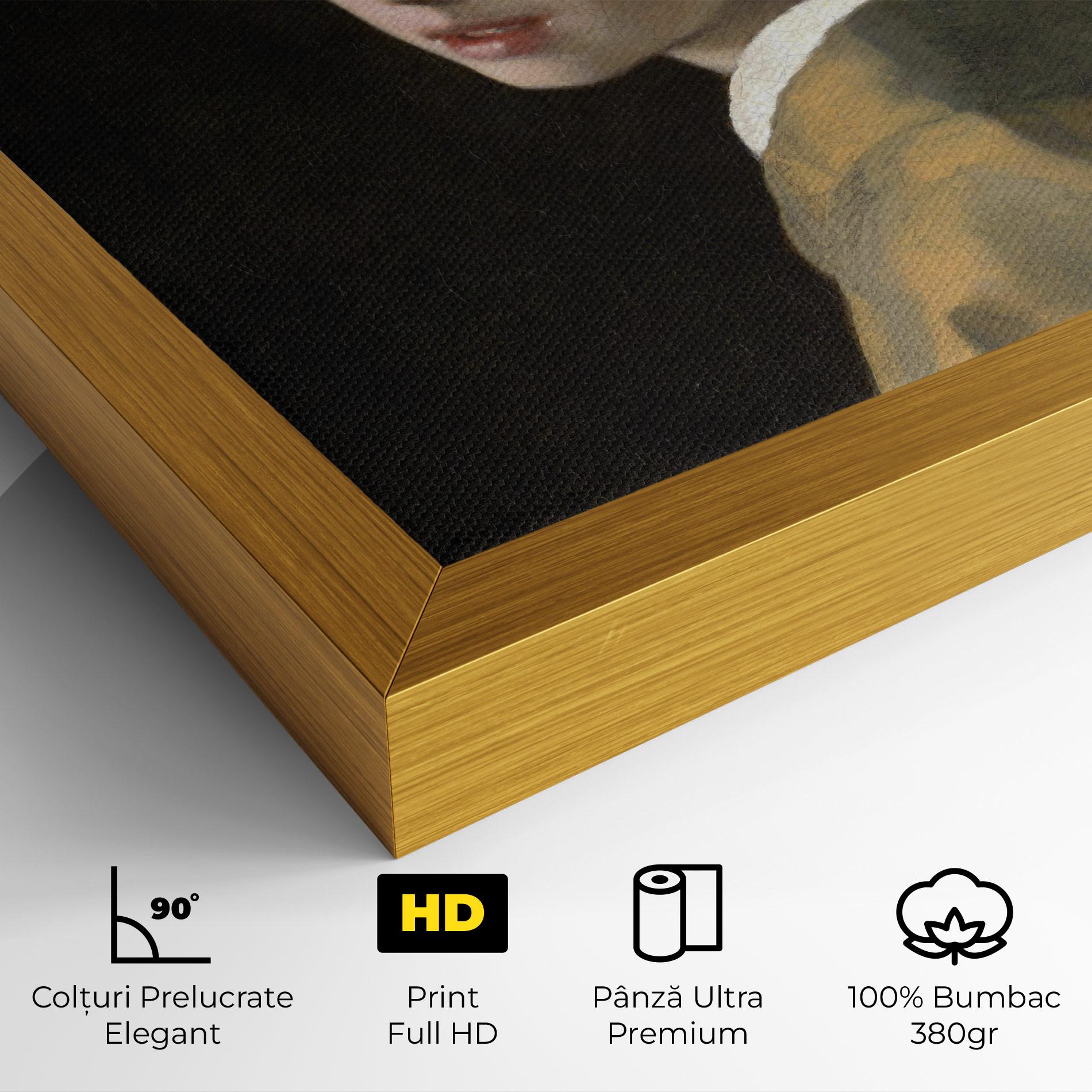 Tablou Canvas Girl With A Pearl mockup 4