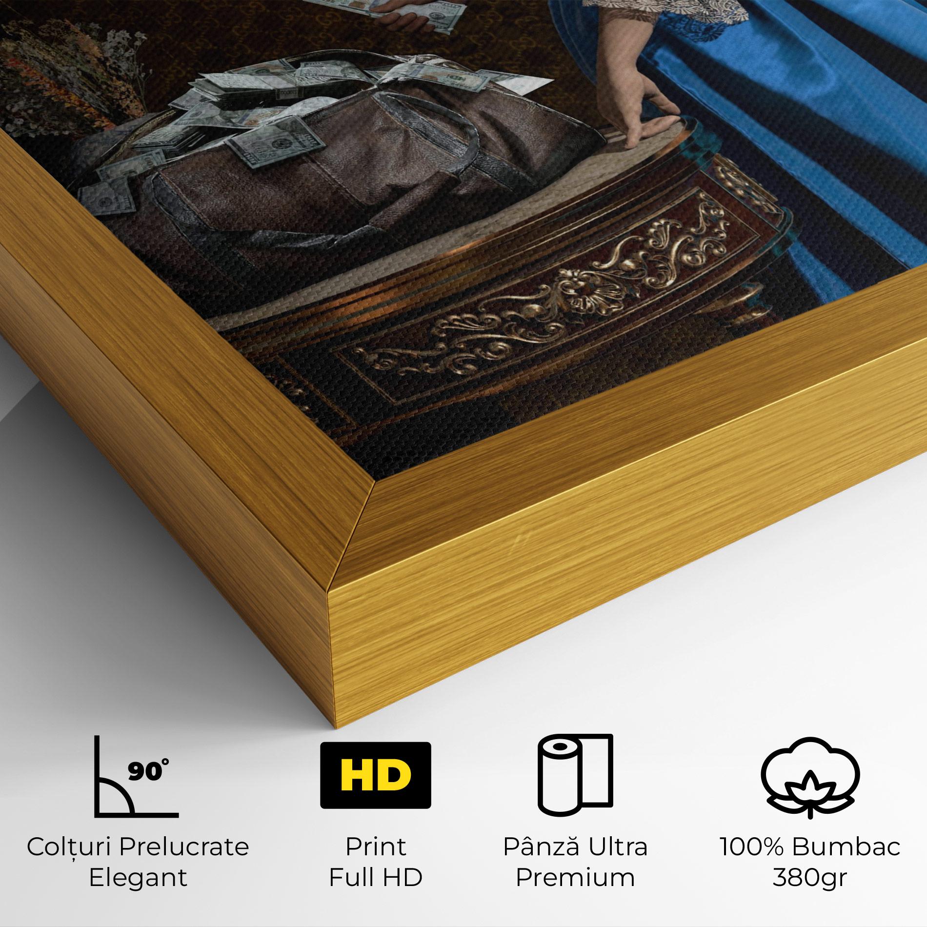 Tablou Canvas Vintage Money Heist mockup 4