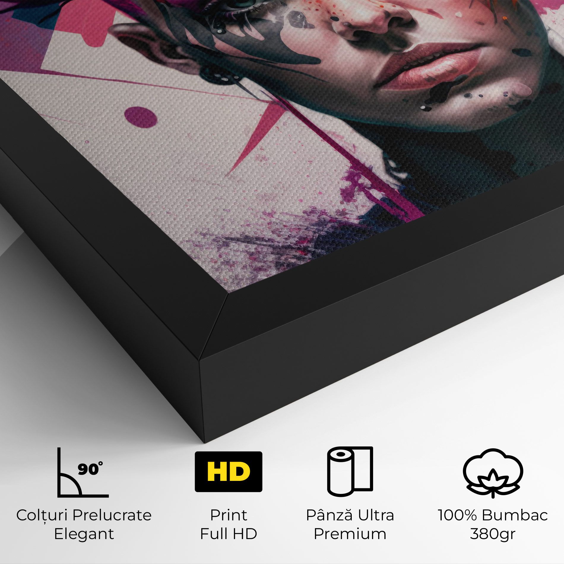 Abstract Pink Hair mockup 4