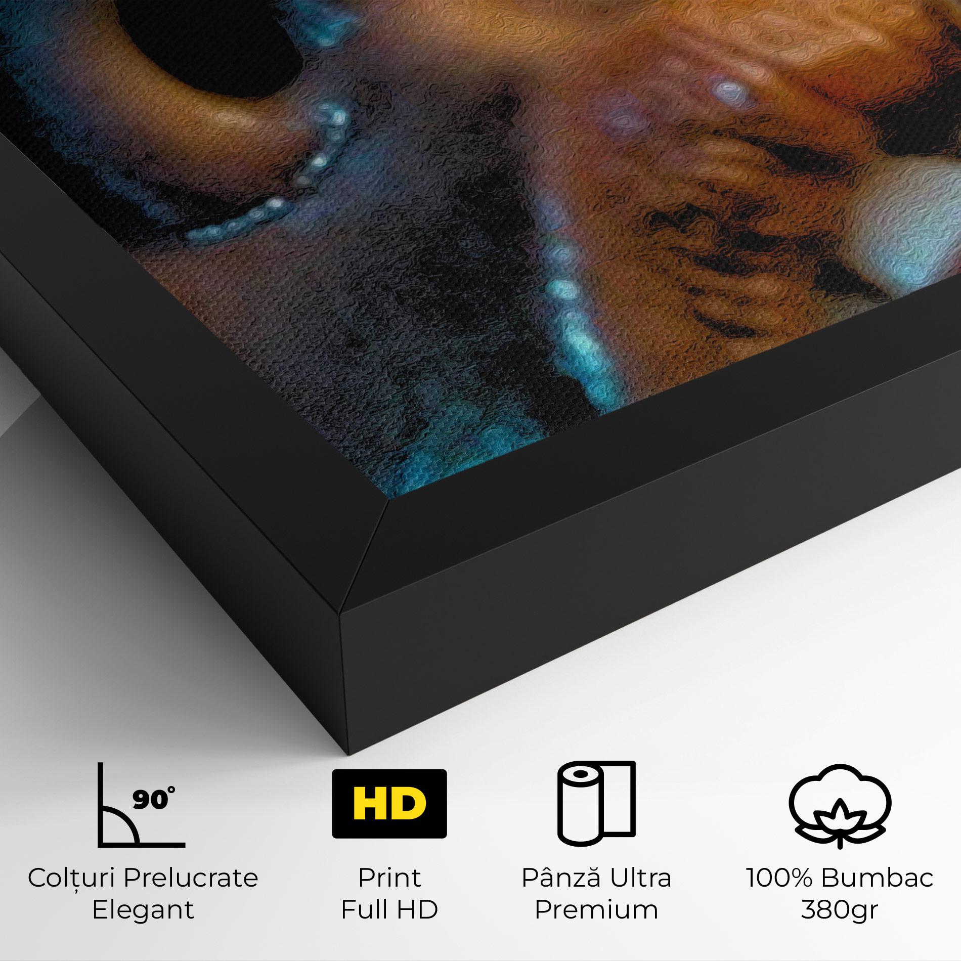 Tablou Canvas Blue Light Face mockup 4