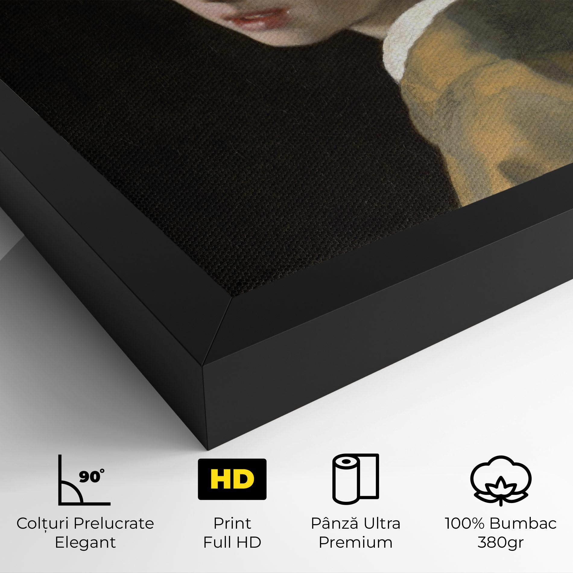 Tablou Canvas Girl With A Pearl mockup 4