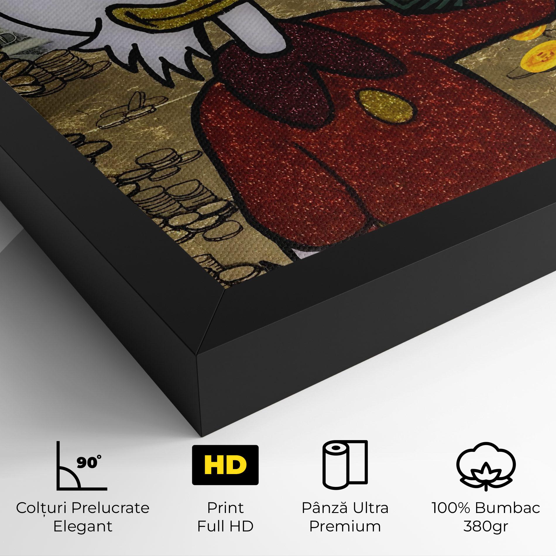 Tablou Canvas Smell Like Money mockup 4