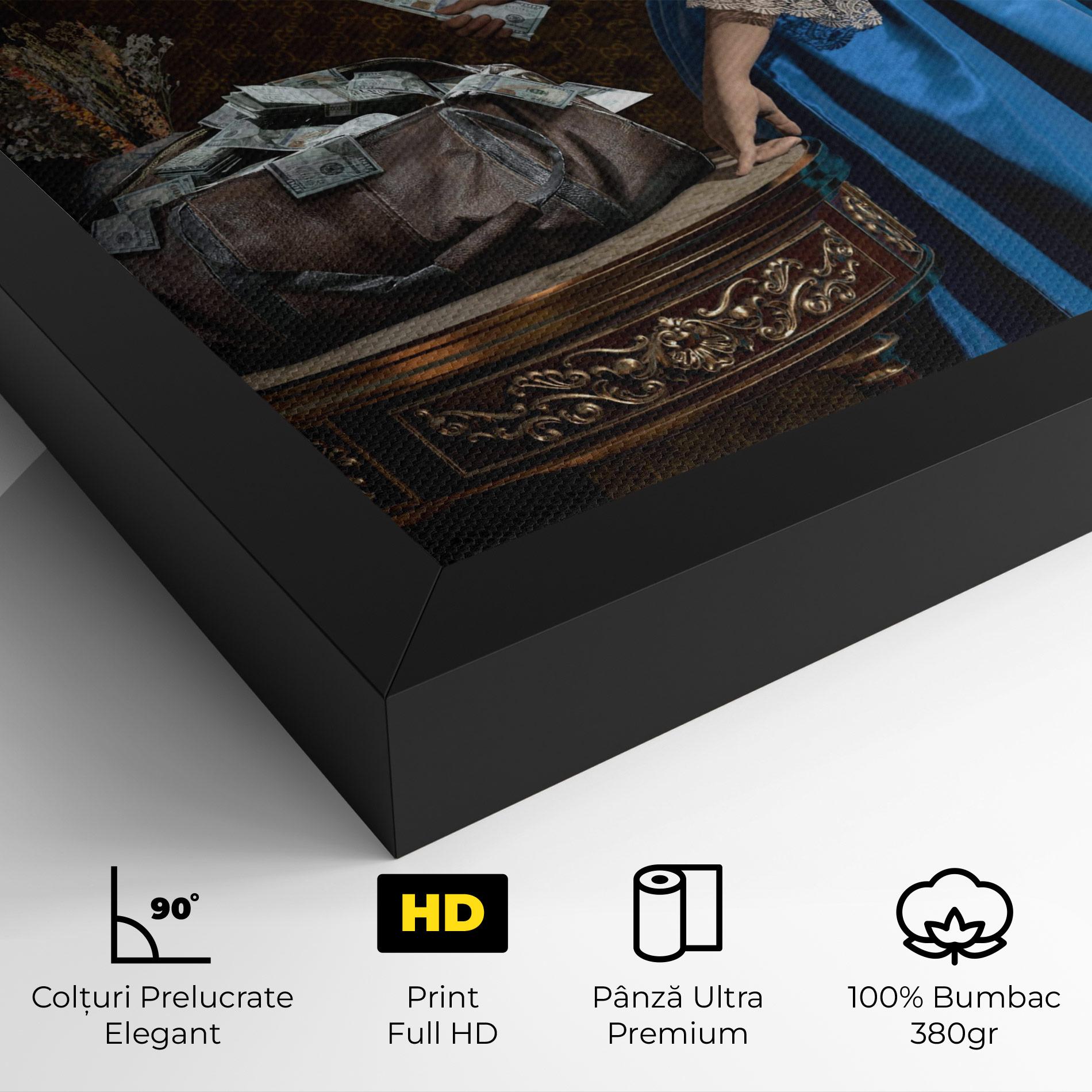 Tablou Canvas Vintage Money Heist mockup 4