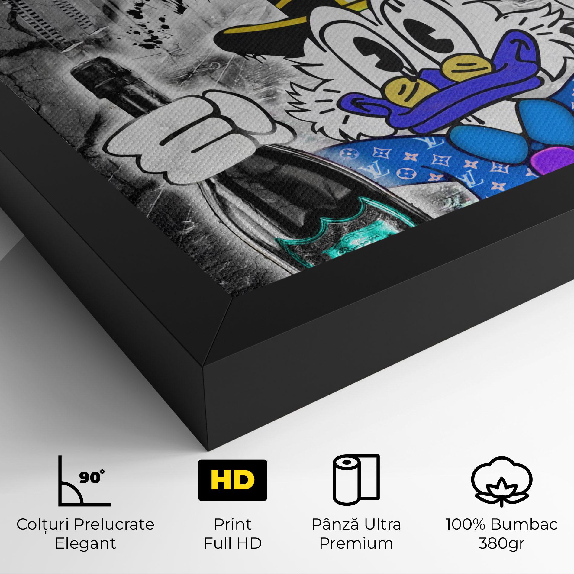 Tablou Canvas Wheres My Champagne Blue mockup 4