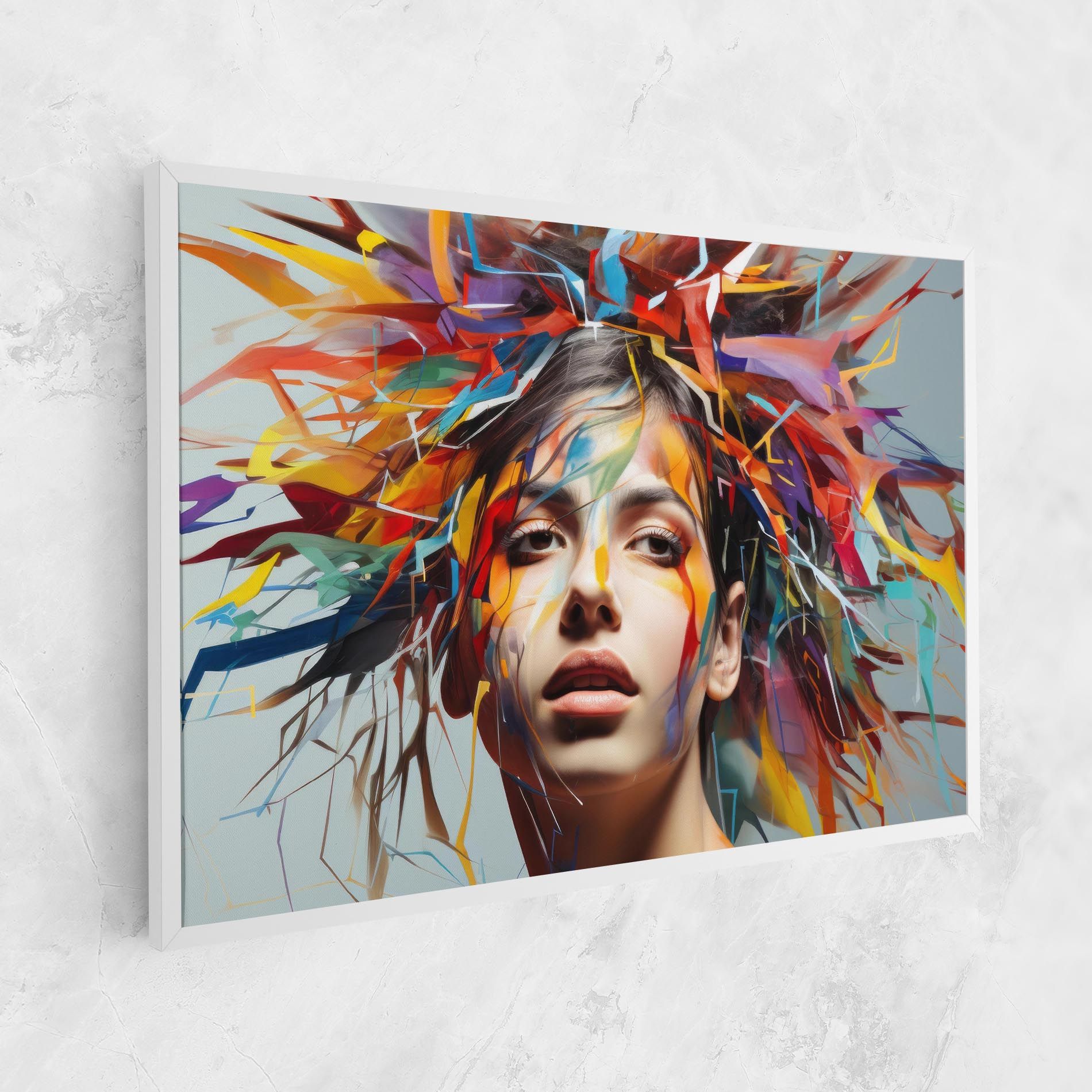 Colorful Paint Hair mockup 1