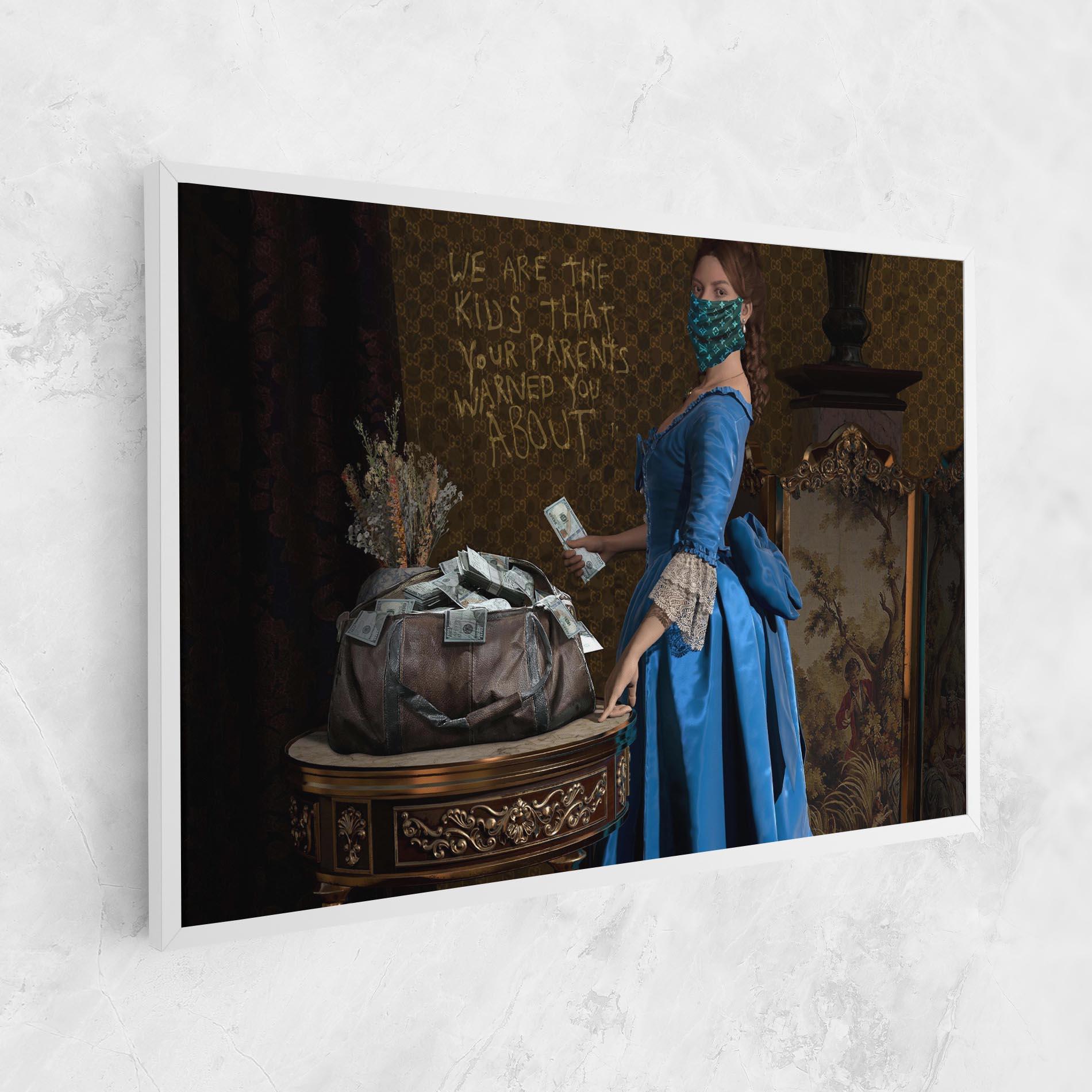 Tablou Canvas Vintage Money Heist mockup 1