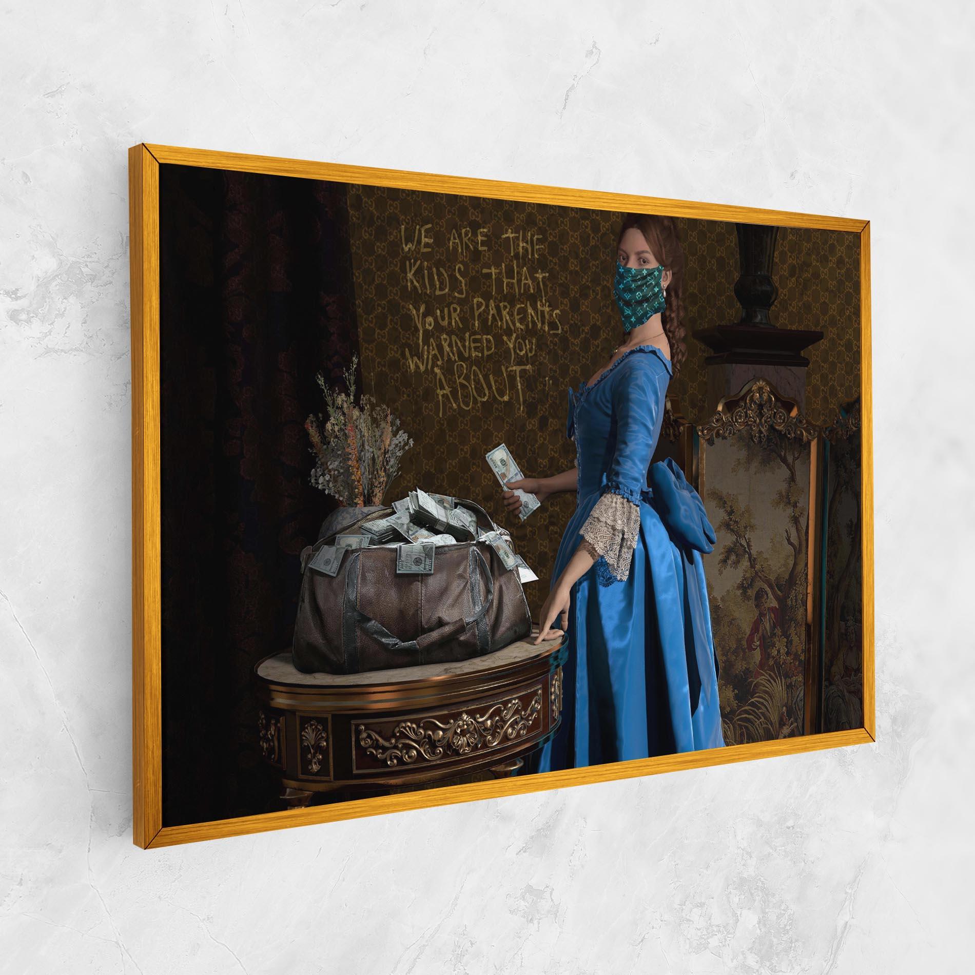 Tablou Canvas Vintage Money Heist mockup 1