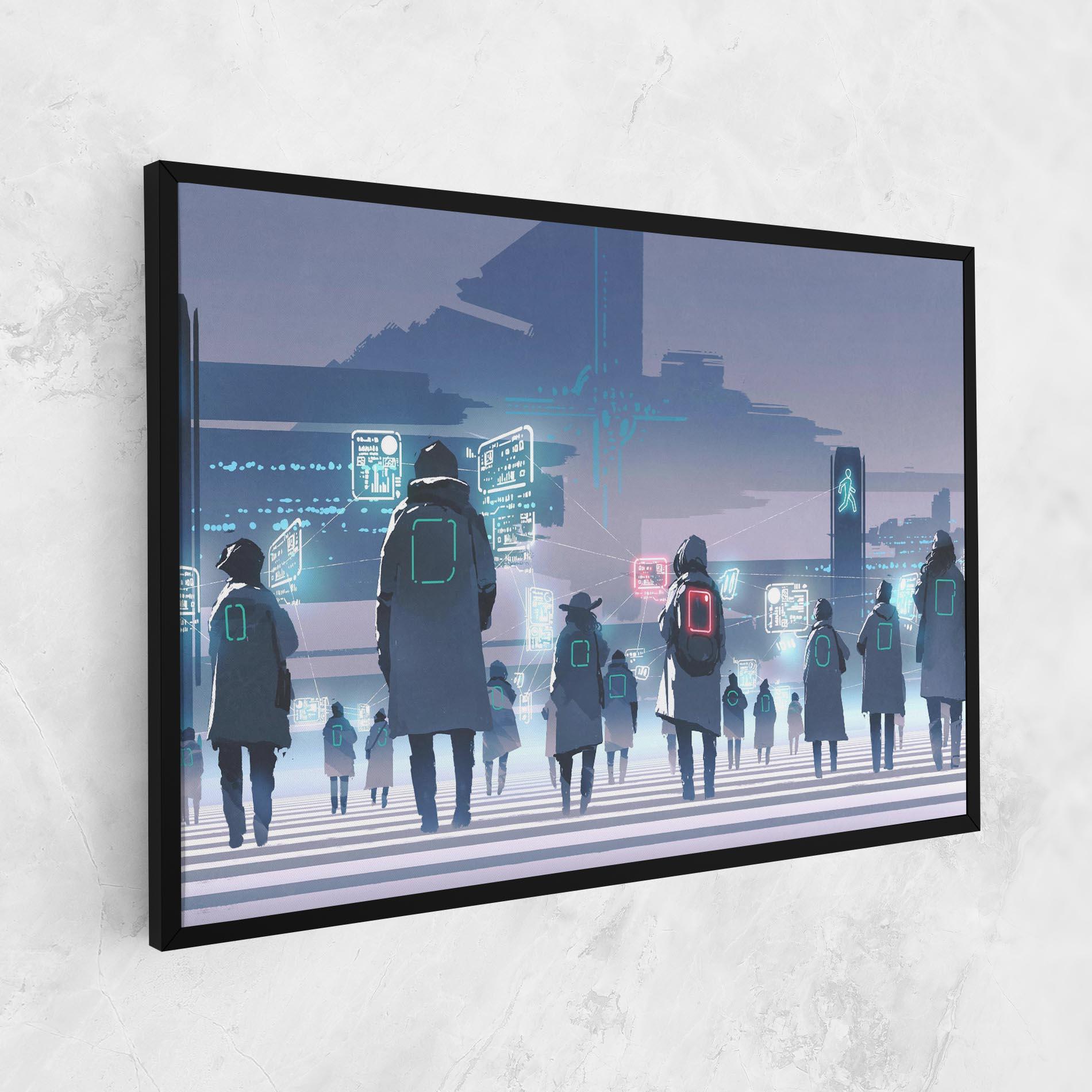 Tablou Canvas Futuristic People mockup 1