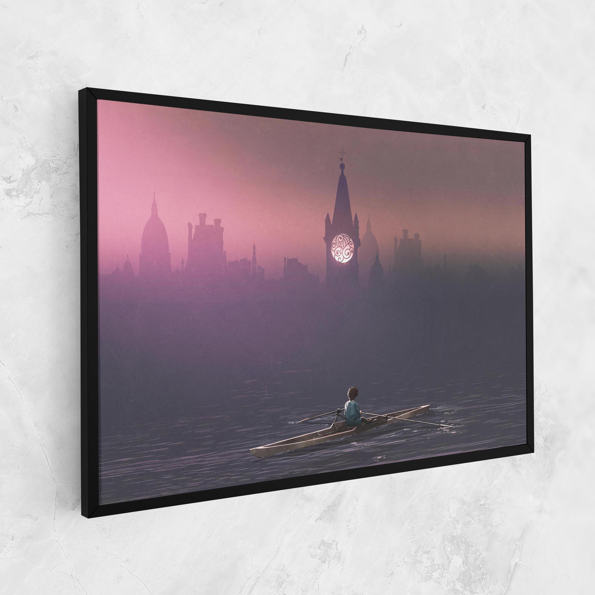 Tablou Canvas Mist City mockup 1