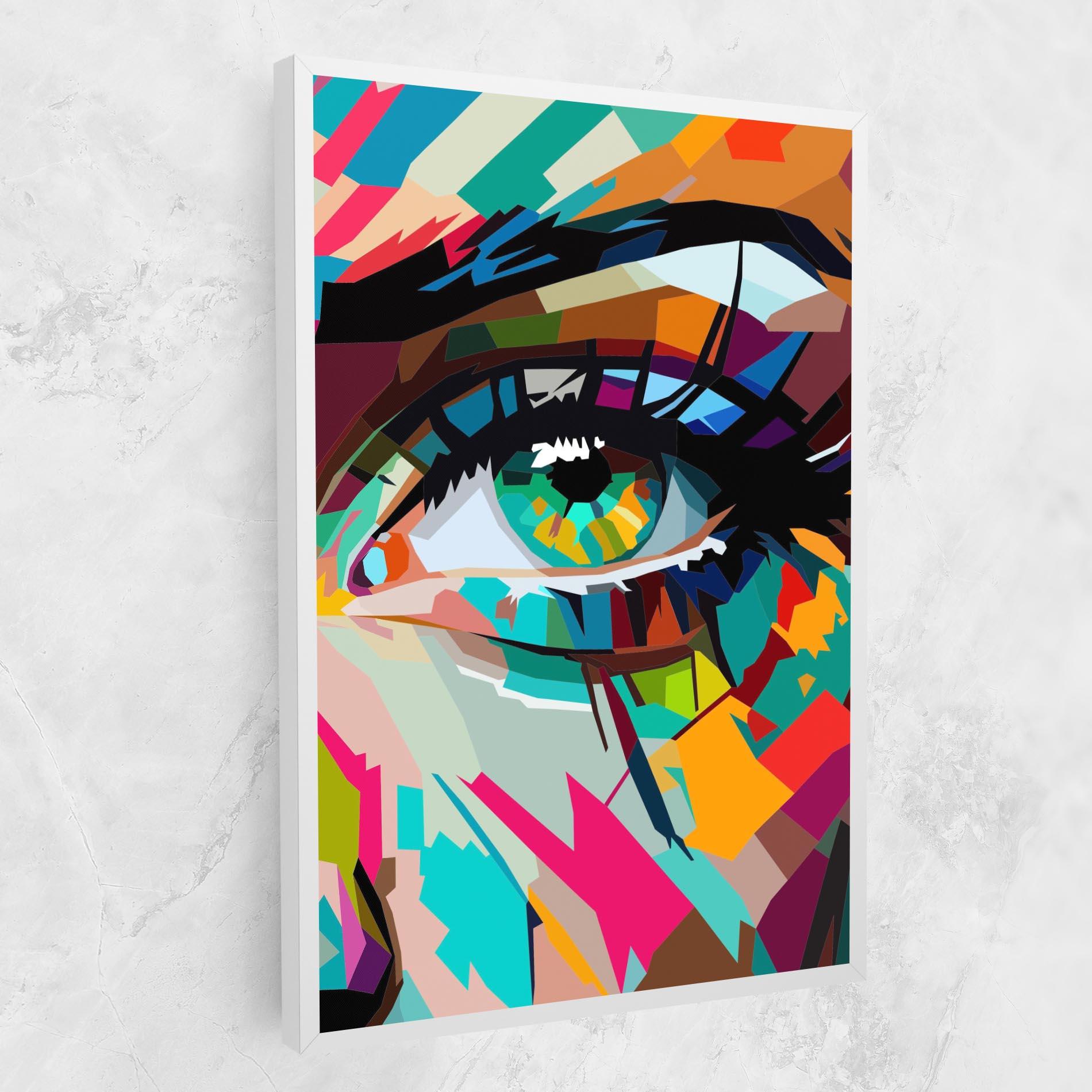 Tablou Canvas Colorful Eye mockup 1