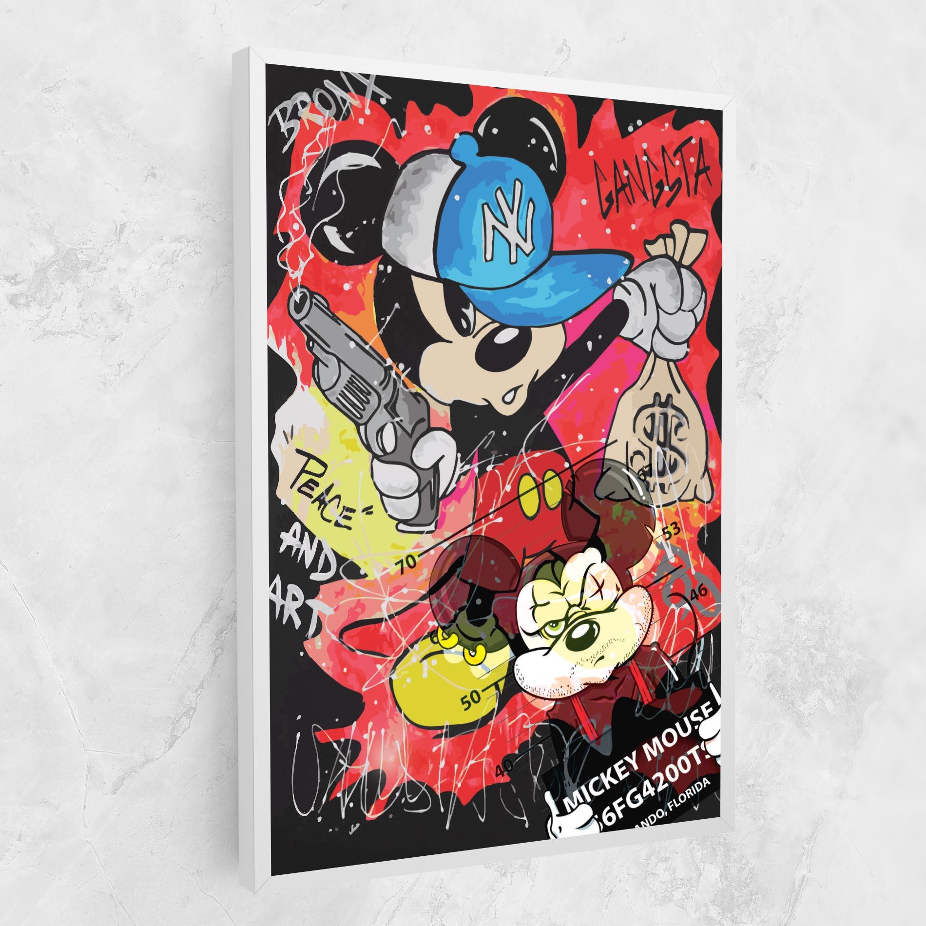 Tablou Canvas Gangsta Mickey mockup 1