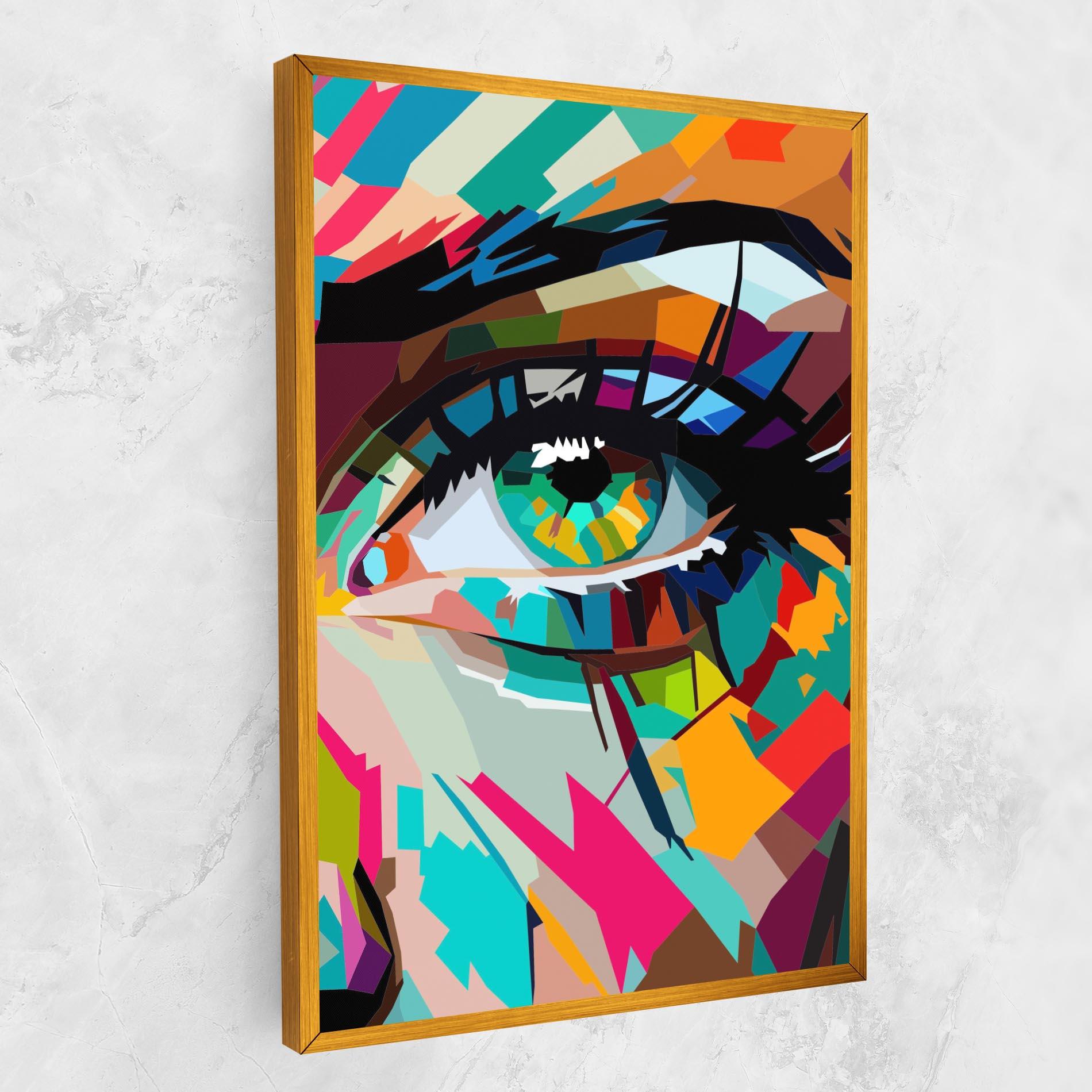 Tablou Canvas Colorful Eye mockup 1