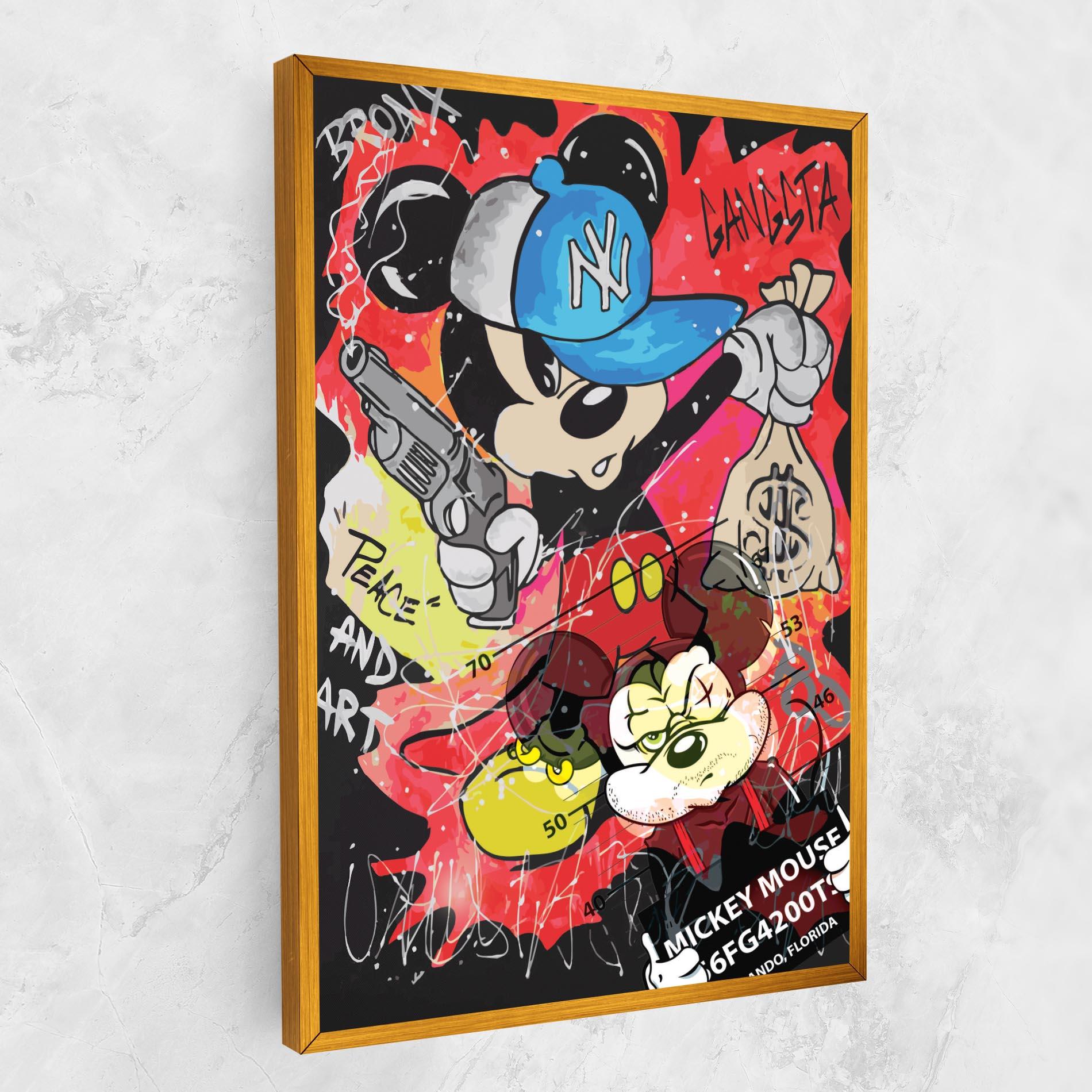 Tablou Canvas Gangsta Mickey mockup 1