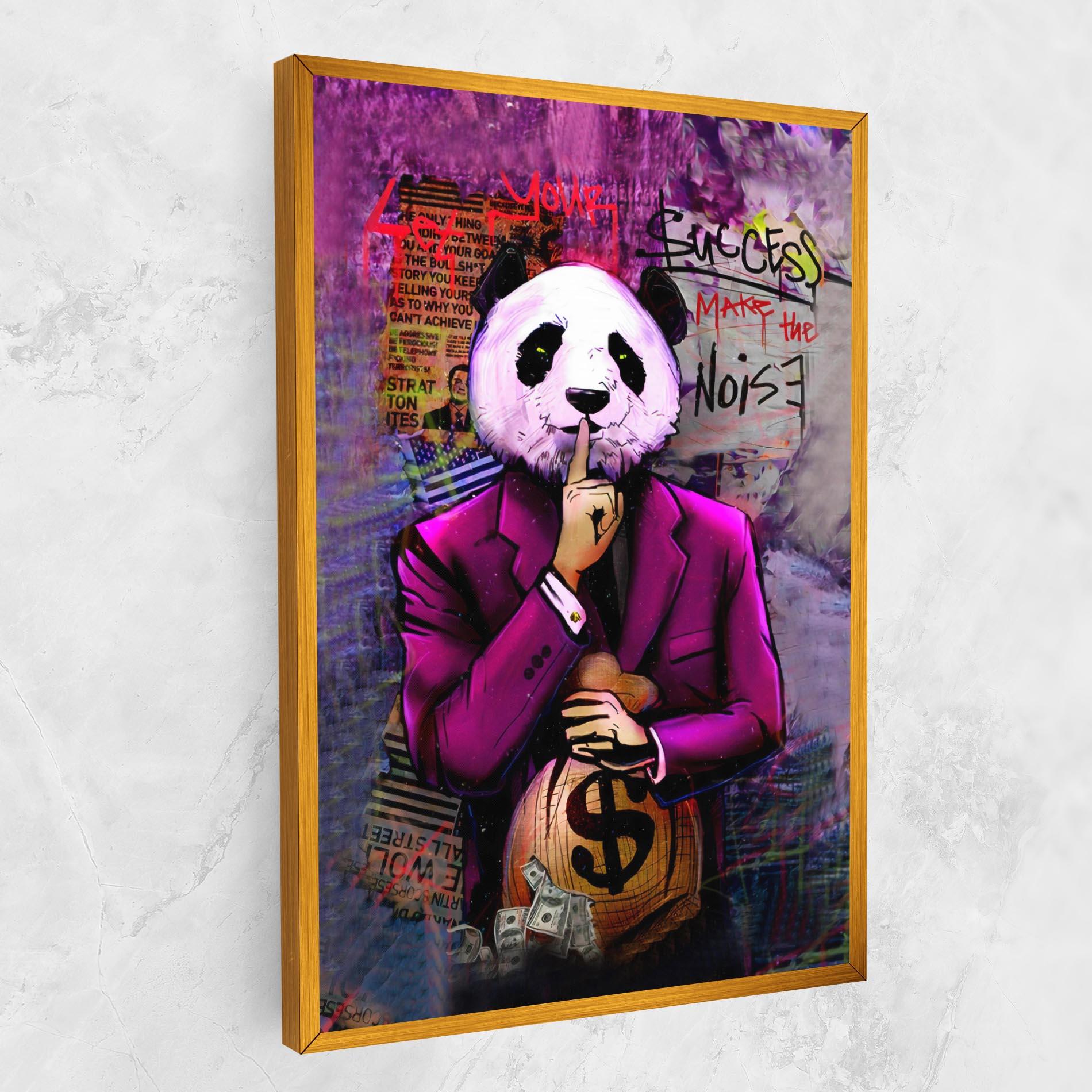 Tablou Canvas Silence Panda mockup 1