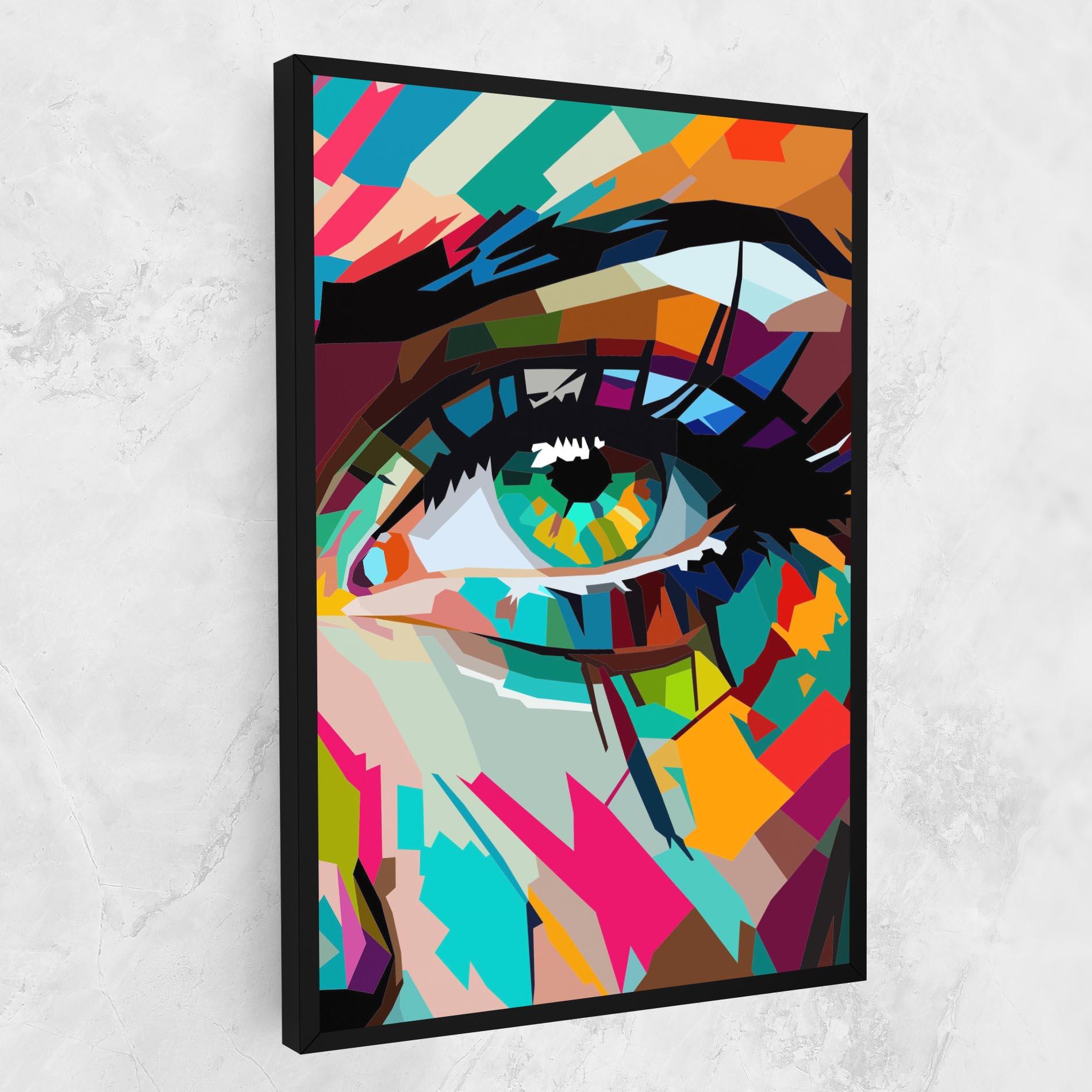 Tablou Canvas Colorful Eye mockup 1