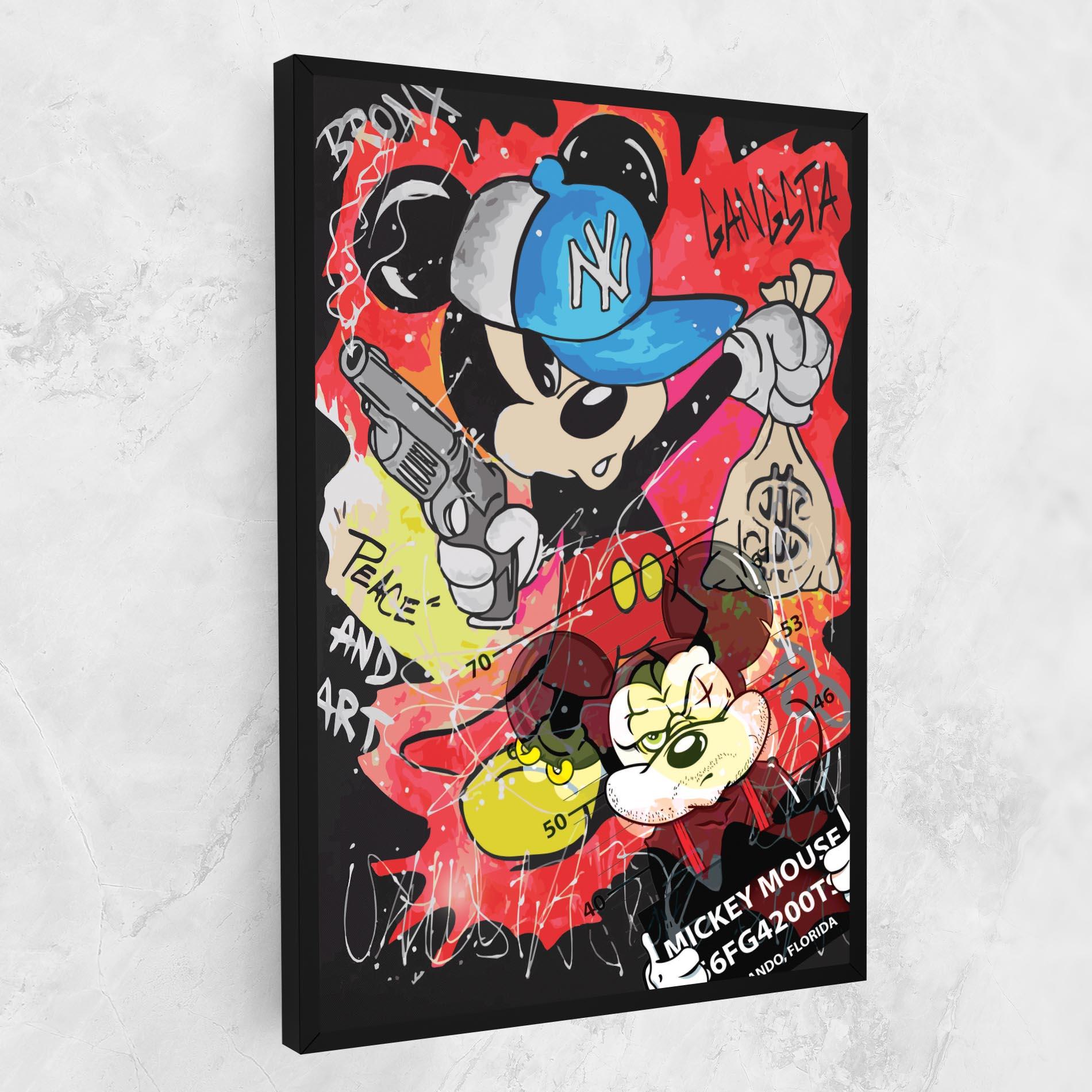 Tablou Canvas Gangsta Mickey mockup 1