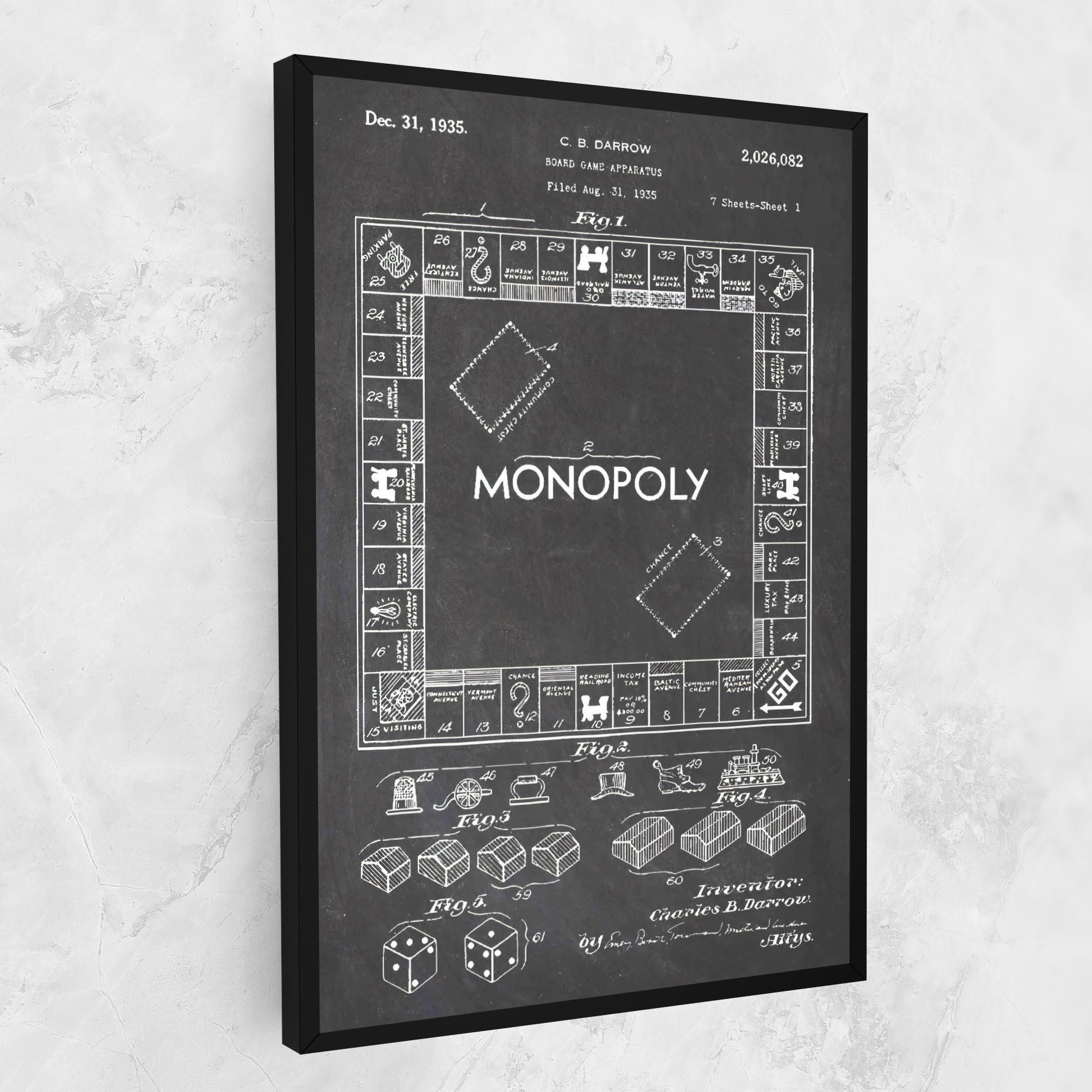 Tablou Canvas Monopoly Board mockup 1