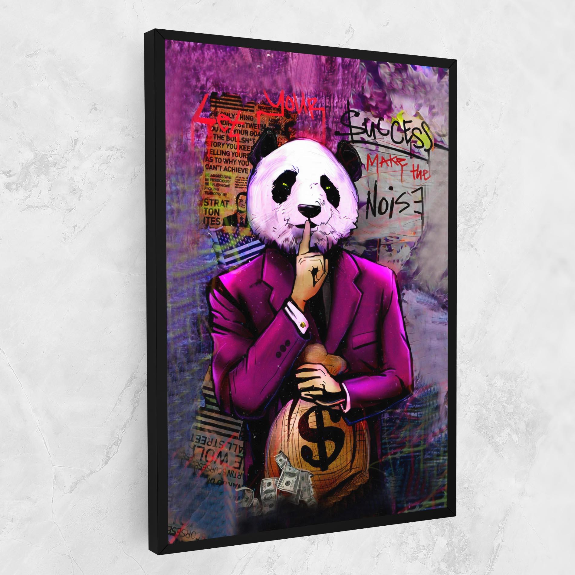 Tablou Canvas Silence Panda mockup 1