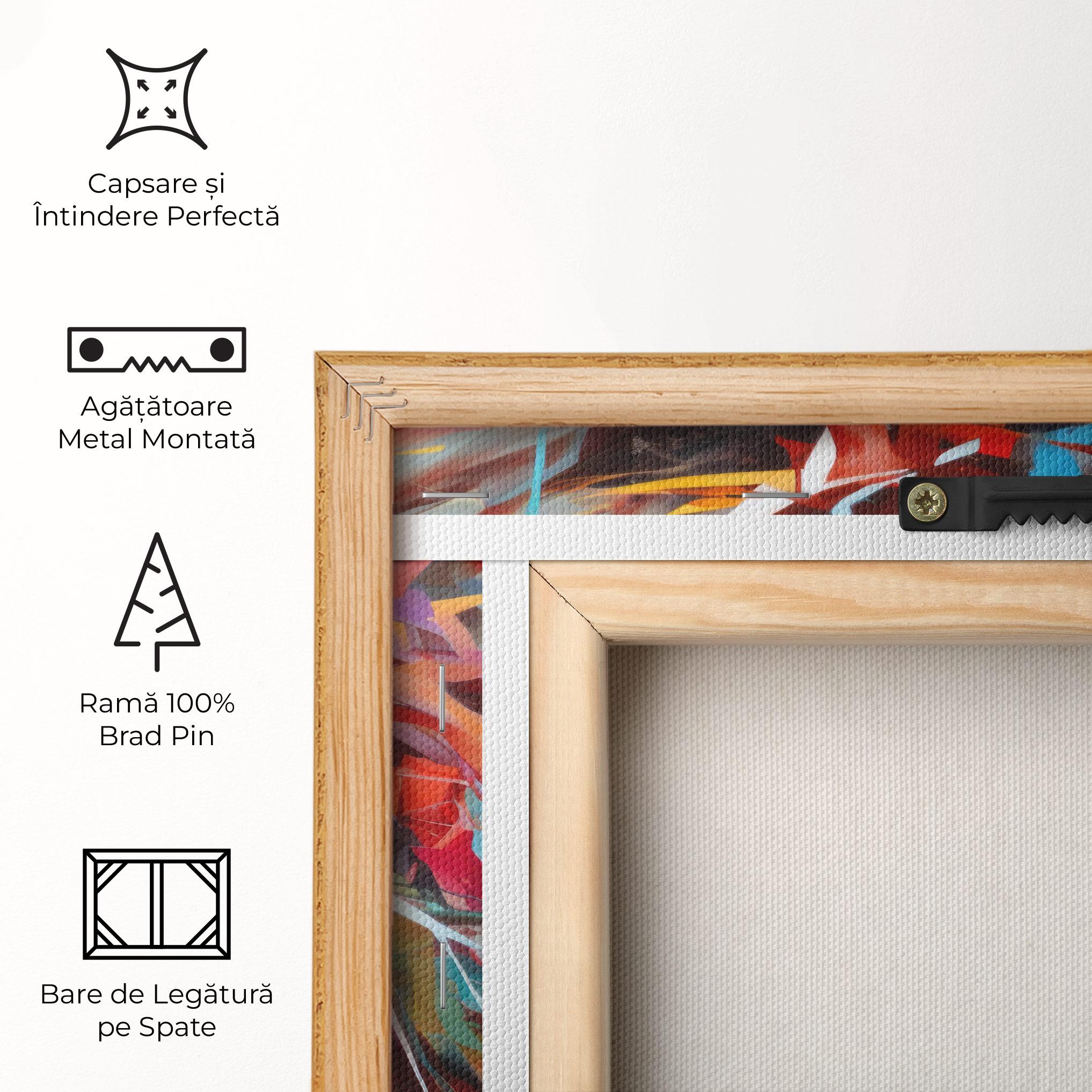 Tablou Canvas Colorful Paint Hair mockup 5