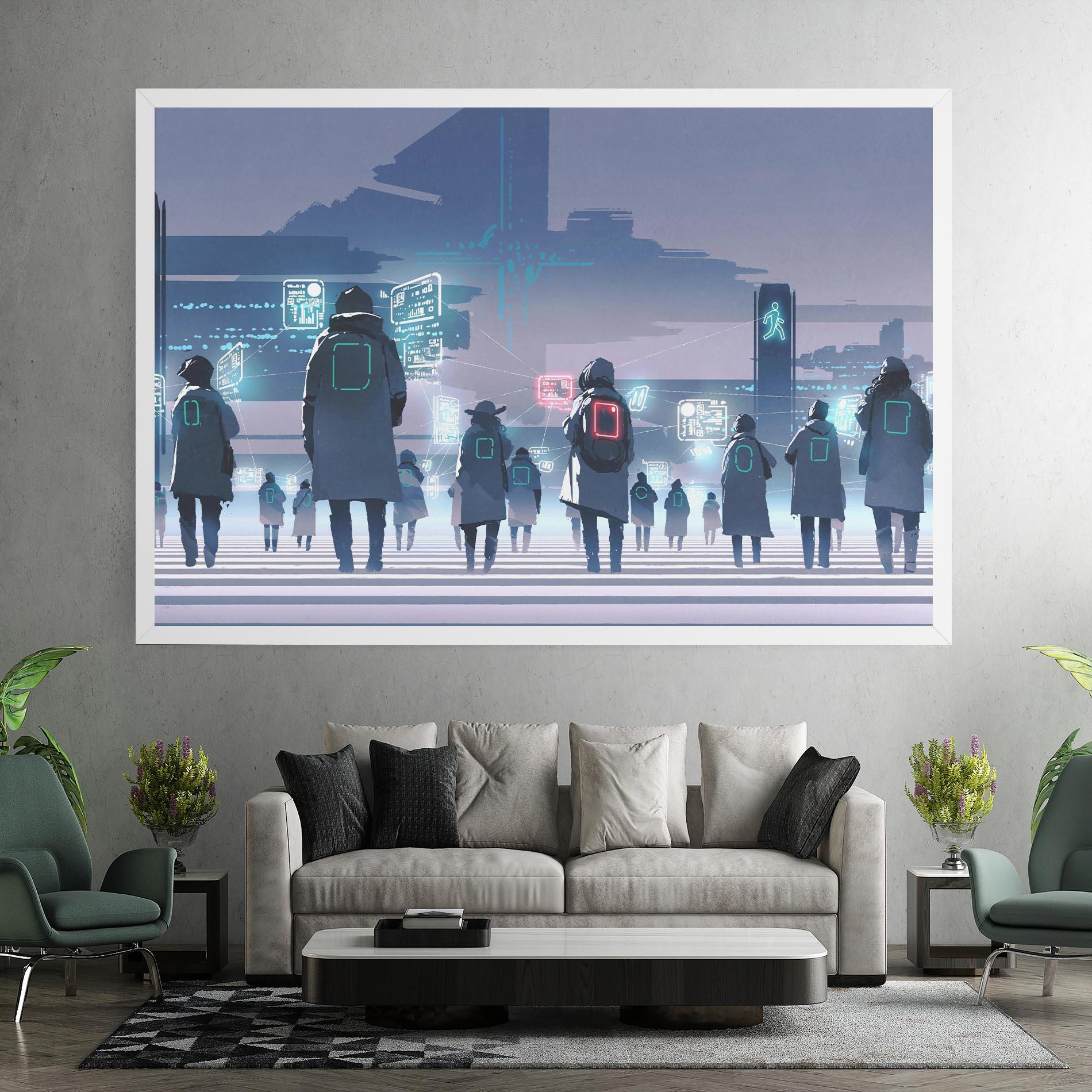 Tablou Canvas Futuristic People mockup 7