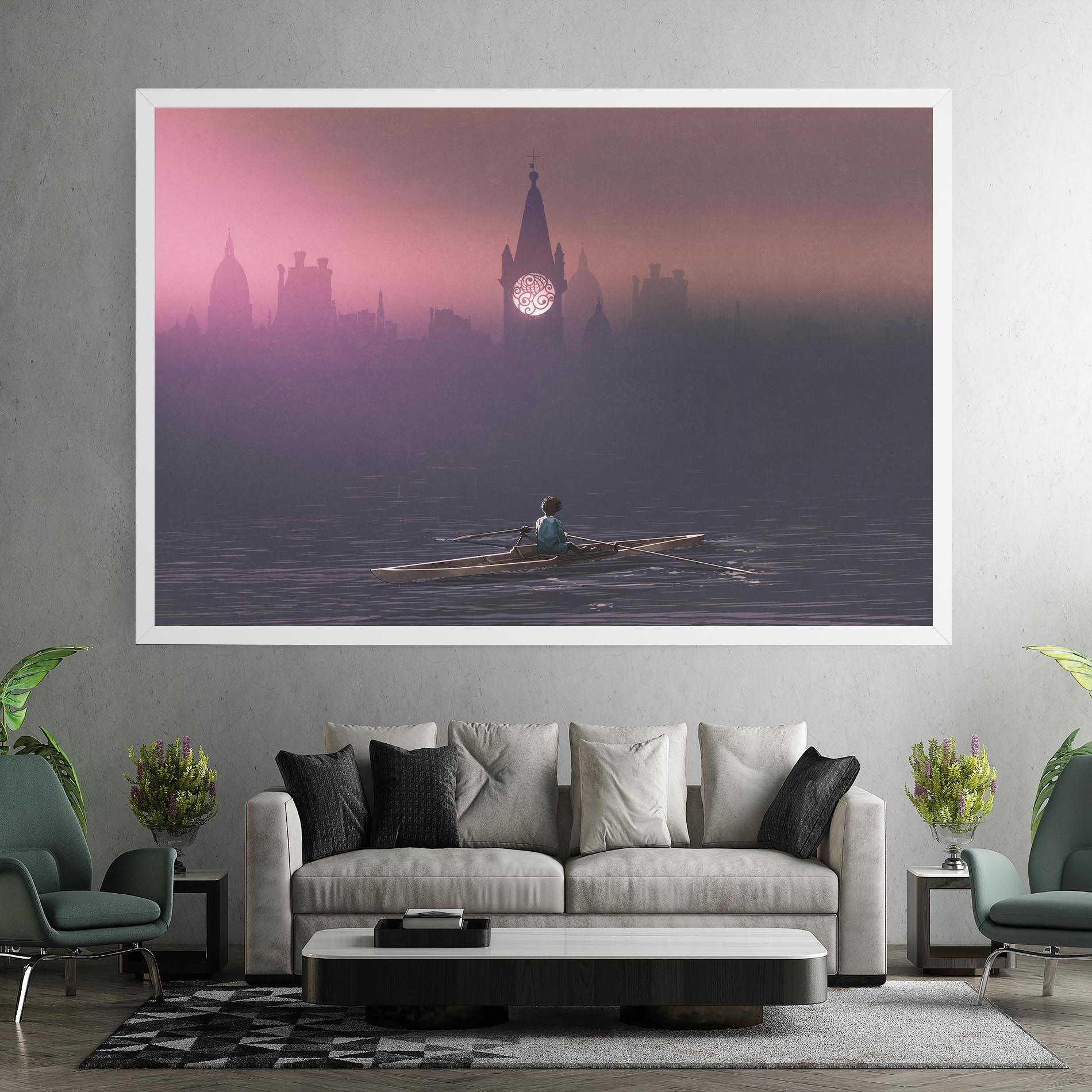 Tablou Canvas Mist City mockup 7