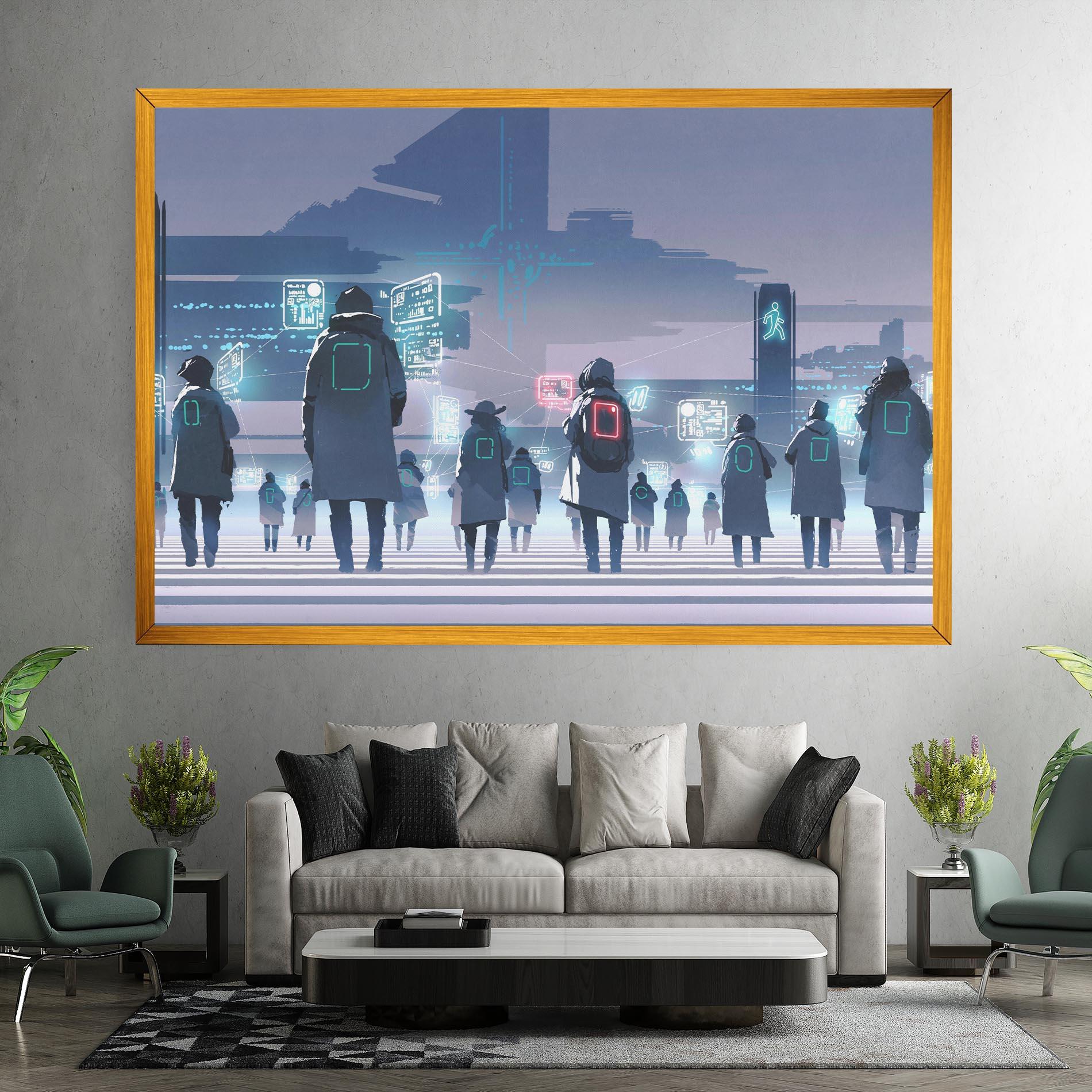 Tablou Canvas Futuristic People mockup 7