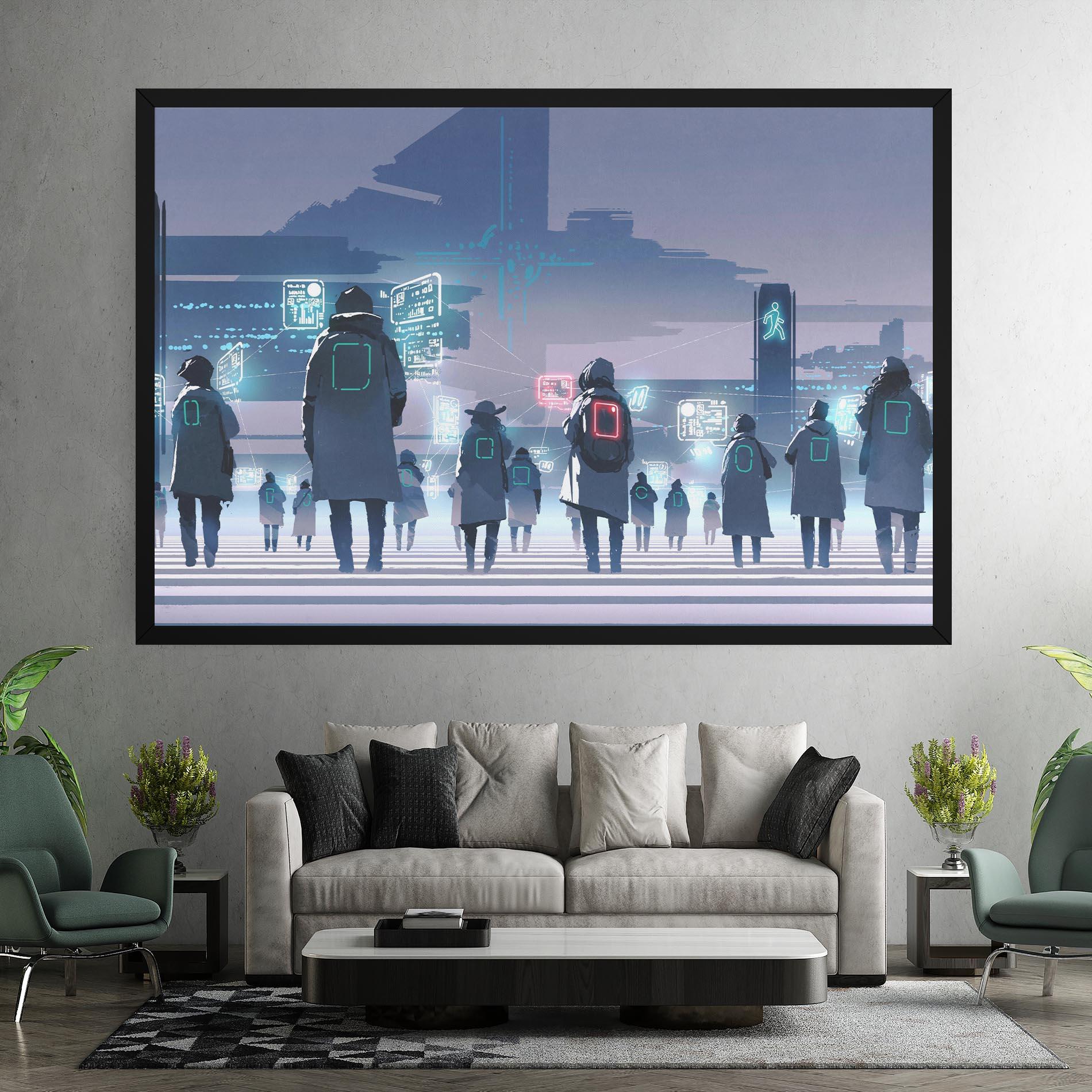 Tablou Canvas Futuristic People mockup 7