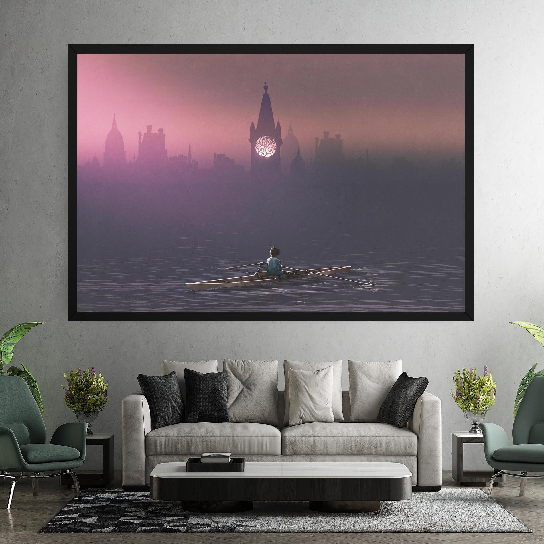 Tablou Canvas Mist City mockup 7