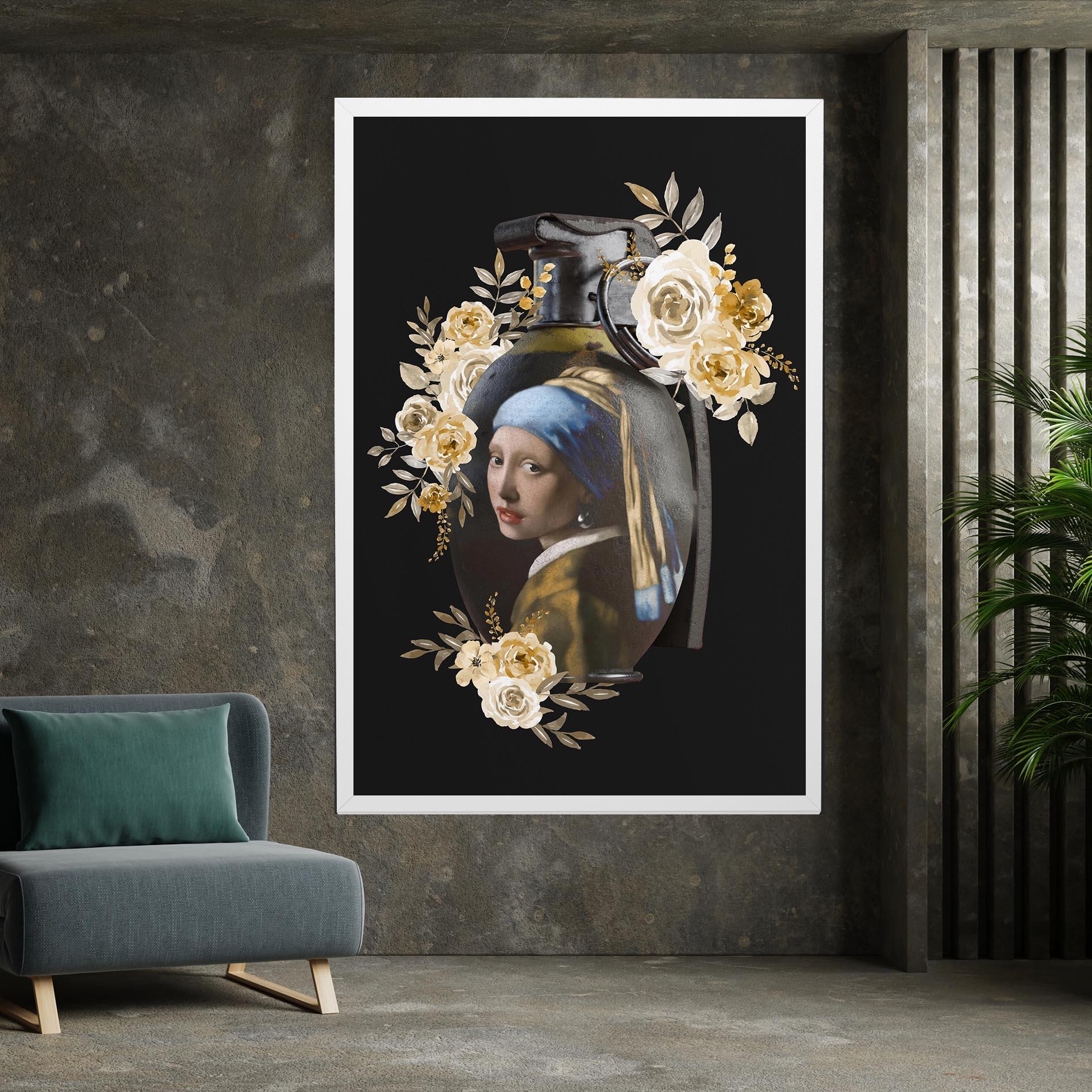 Tablou Canvas A Girl Is A Grenade mockup 7