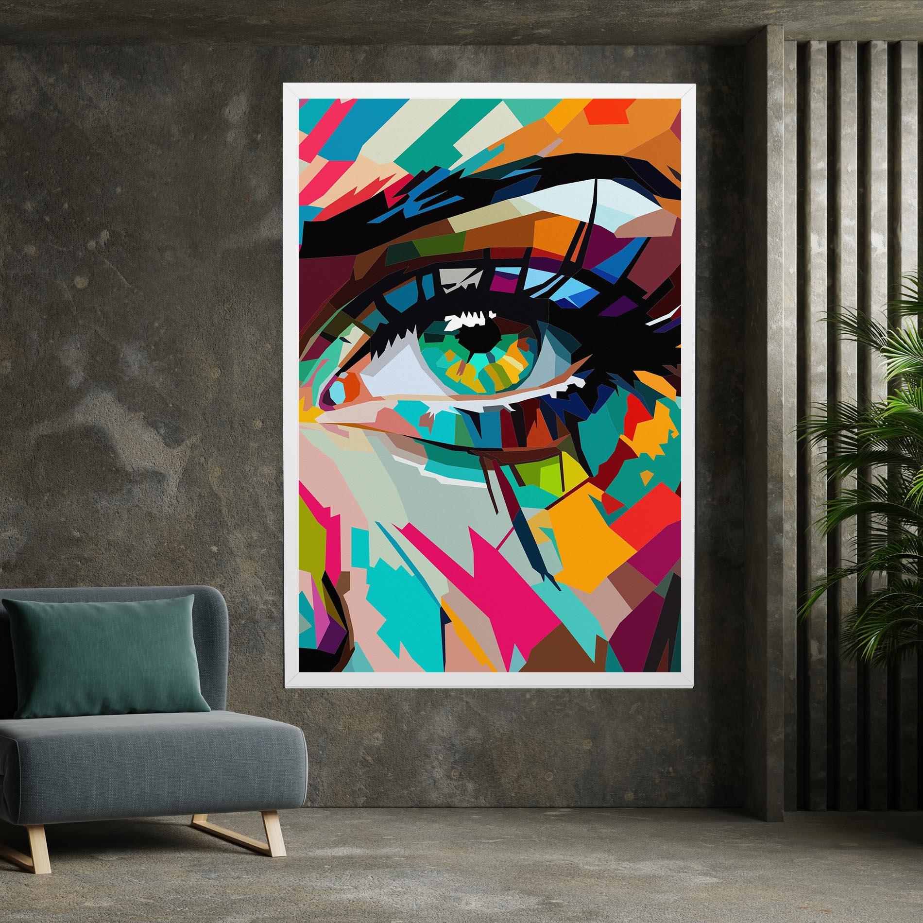 Tablou Canvas Colorful Eye mockup 7