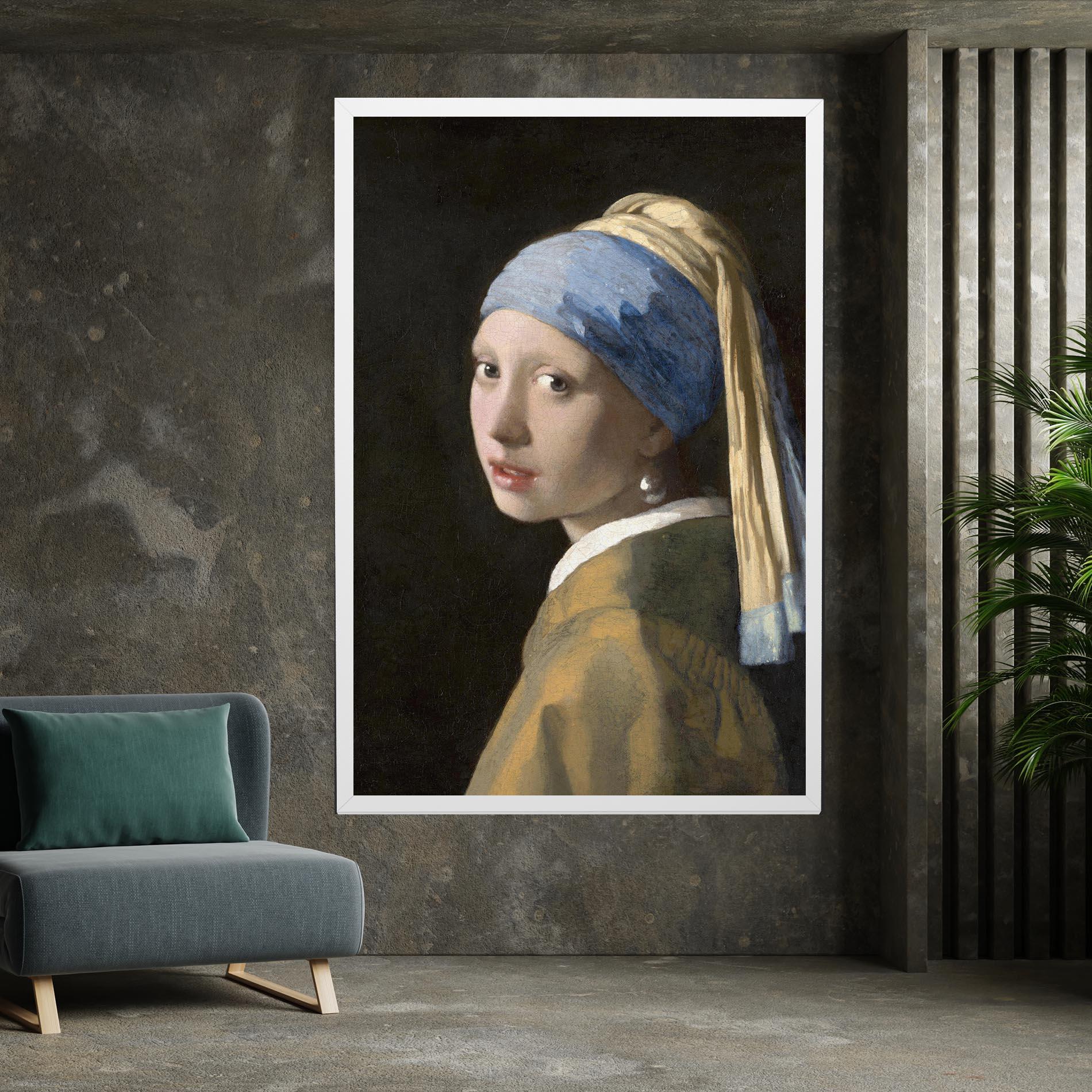 Tablou Canvas Girl With A Pearl mockup 7